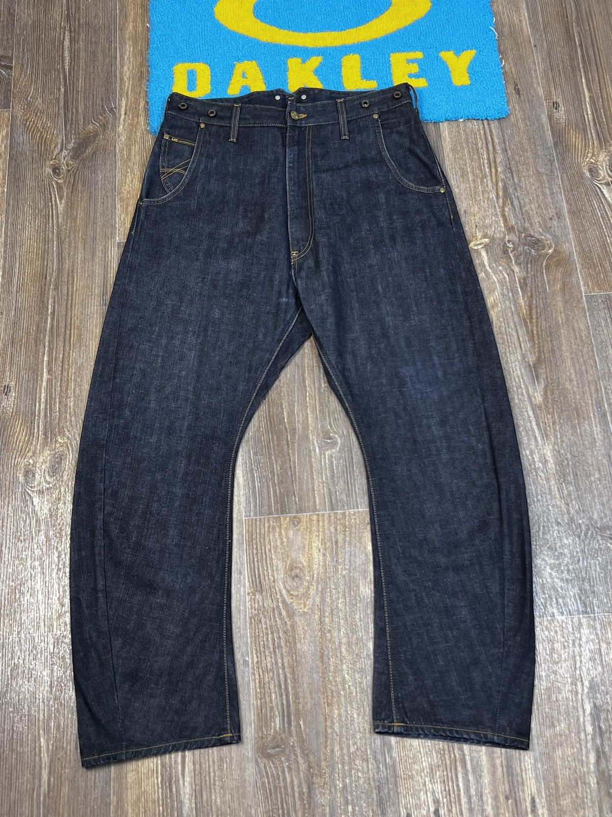 Lee × Vivienne Westwood Vivienne Westwood Lee Parachute Banana Blue Denim Pant Size US 32 / EU 48 - 6 Thumbnail