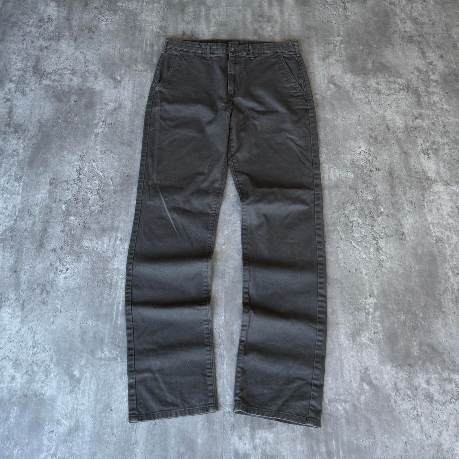 Levi's × Levi's Vintage Clothing × Vintage Levi’s Grey Essential Skater Streetwear Grunge Chino Pants Size US 33 - 1 Thumbnail