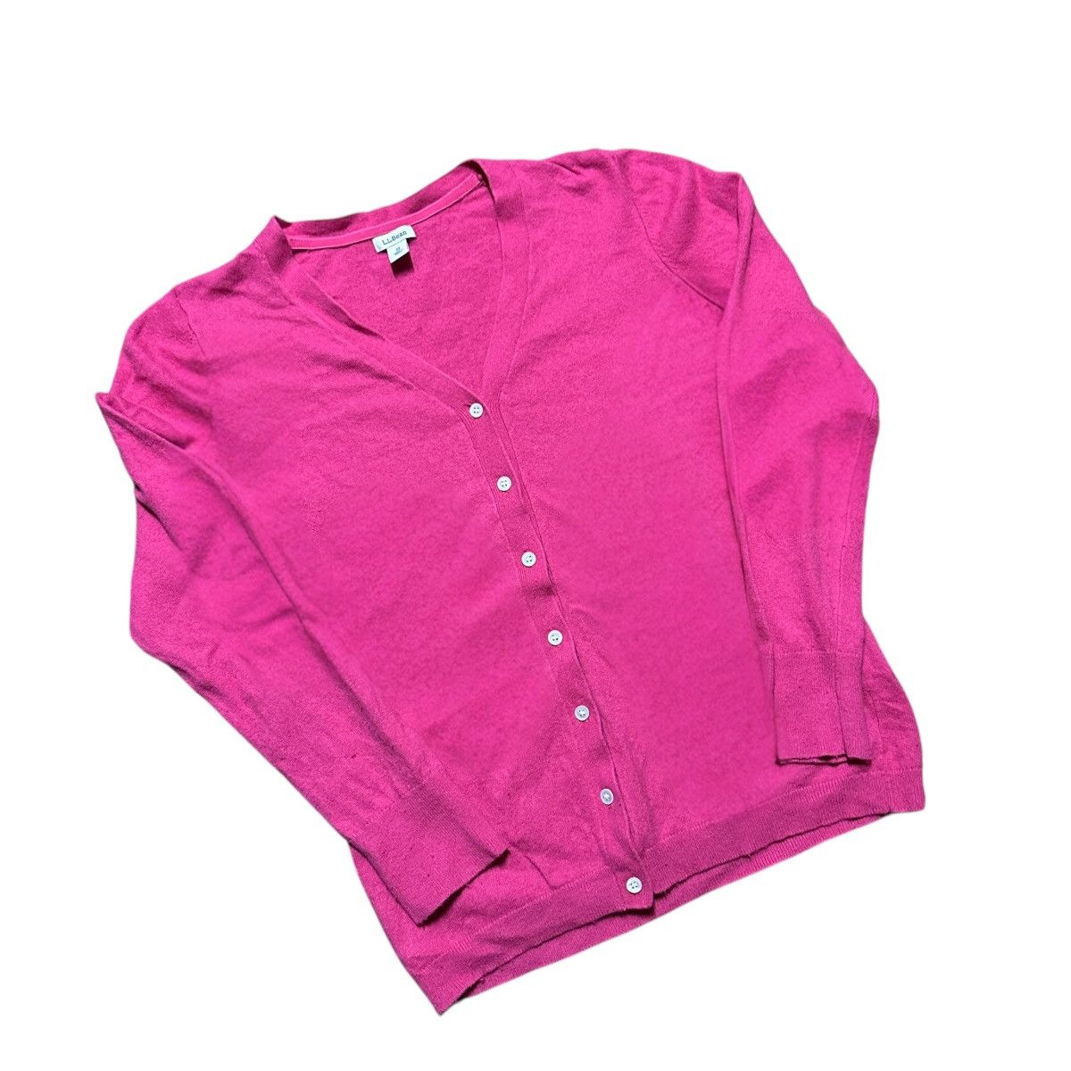L.L. Bean Women’s Y2K L.L. Bean Pink Women’s Cardigan Sweater Size M / US 6-8 / IT 42-44 - 8 Thumbnail