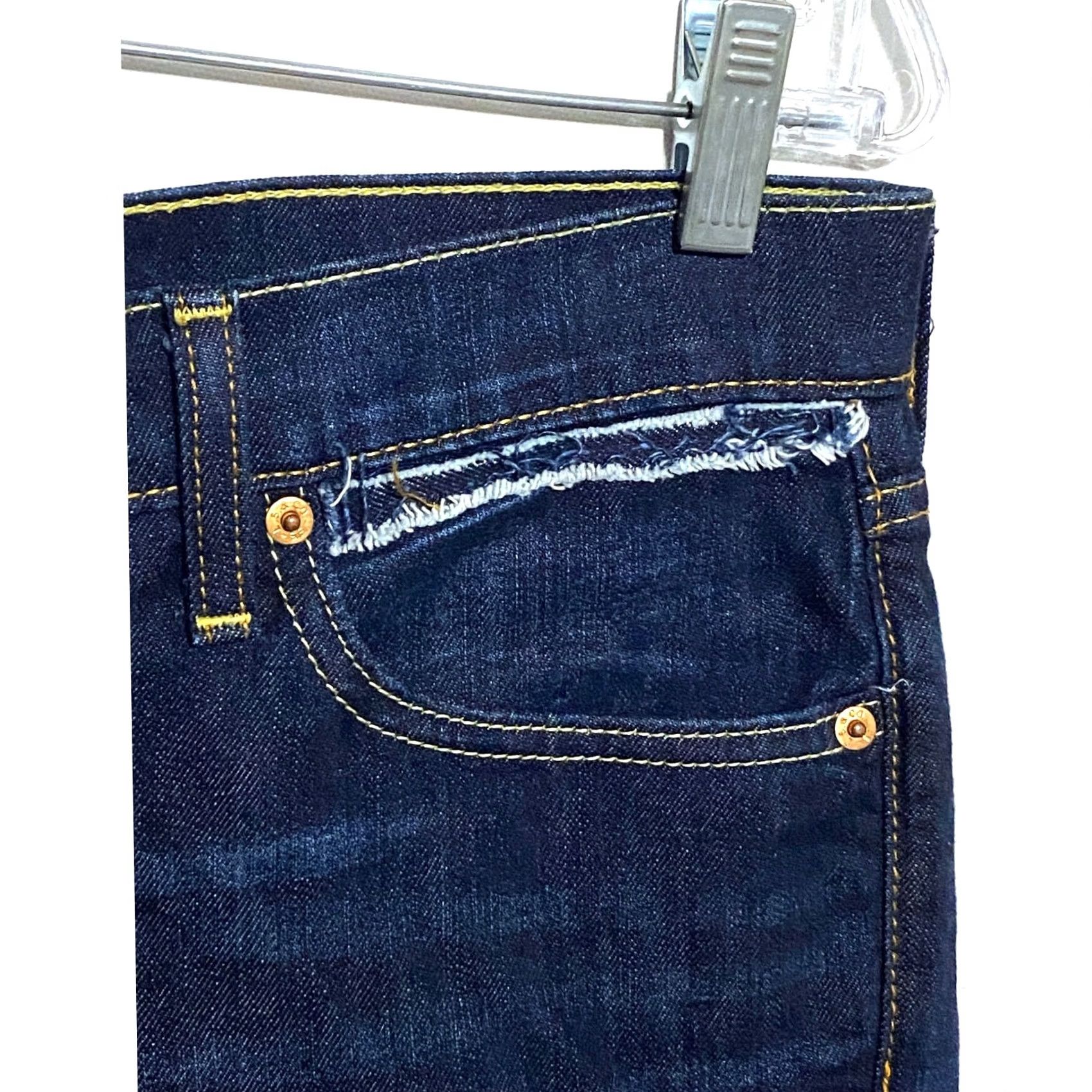 Levi's VINTAGE Levi's 541 Skirt Women 30 Denim Upcycled Raw Hem Boho Indie Y2K Season: Fall Spring Summer Mens Girls Size 30" / US 8 / IT 44 - 4 Thumbnail