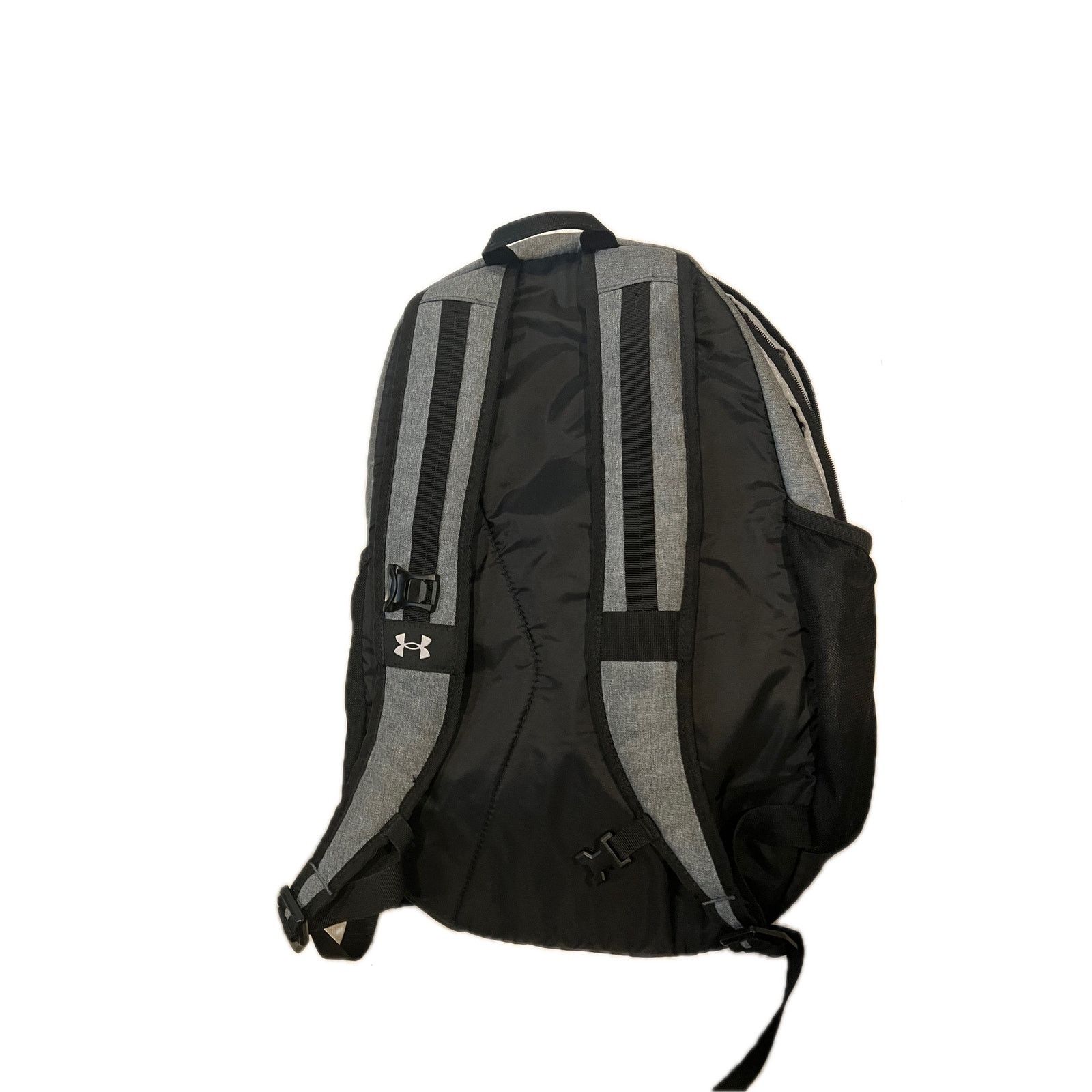 Under Armour Under Armour Gray Black Hustle 5.0 Backpack Size ONE SIZE - 2 Thumbnail