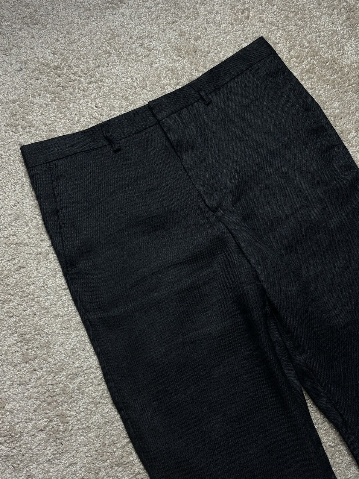 Jacquemus Jacquemus „le gadjo” black linen blend pants trousers Size US 34 / EU 50 - 4 Thumbnail