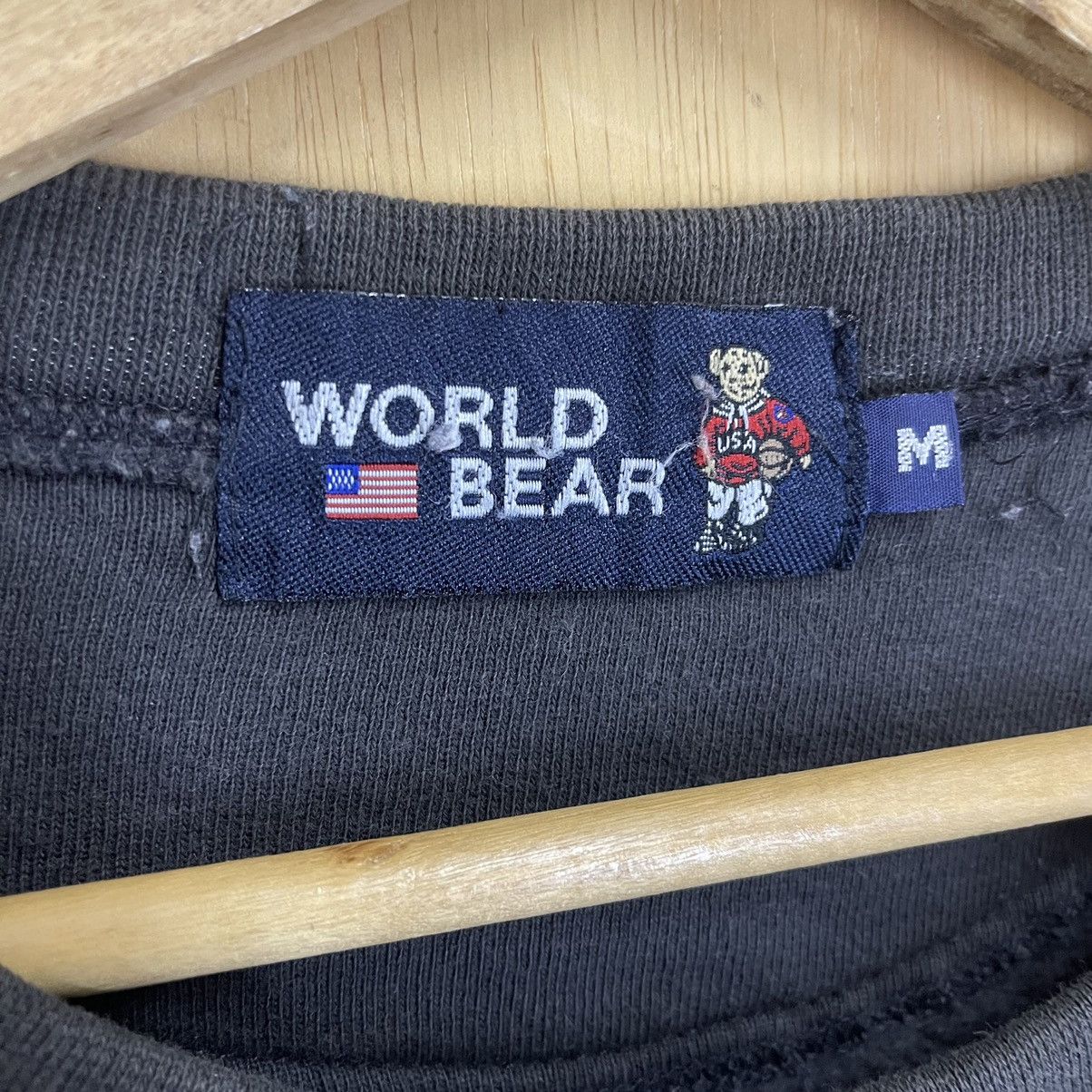 Japanese Brand Vintage 90s World Bear Big Logo Crewneck Sweatshirt Size US M / EU 48-50 / 2 - 8 Thumbnail