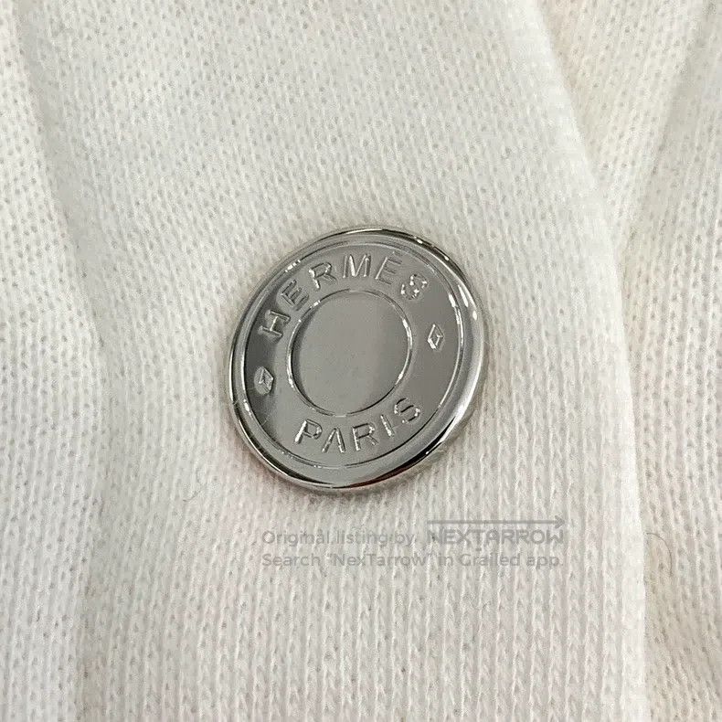 Hermes Hermes White Lantern Print Cotton Stand Collar Zipper Jack Size XXS / US 00 / IT 34 - 5 Thumbnail