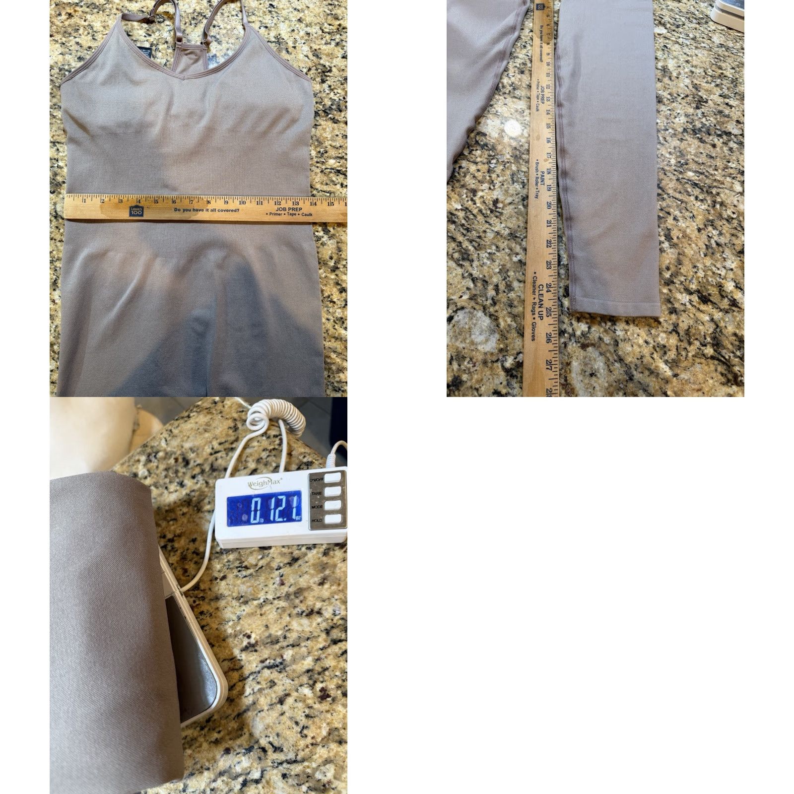 Victoria's Secret VINTAGE Victoria's Secret Pink Active Seamless Jumpsuit Brown Neutral Racerback M Beige Womens One-Piece Sleeveless Pullover Size 32" / US 10 / IT 46 - 8 Thumbnail