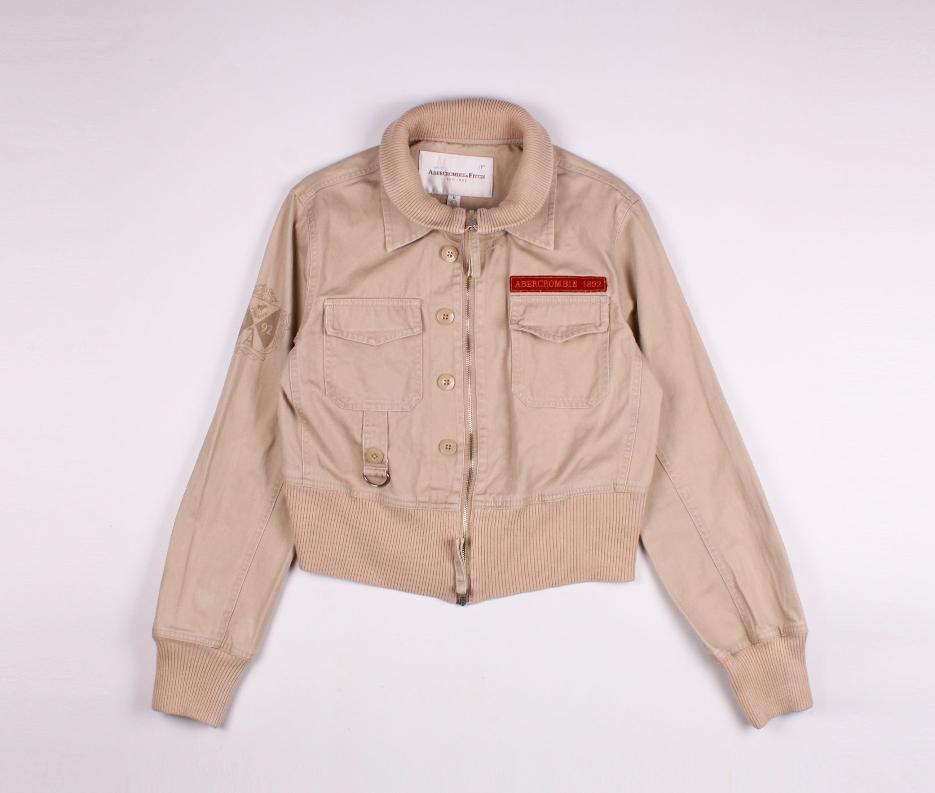 Vintage Abercrombie & Fitch Y2K Tan Jacket