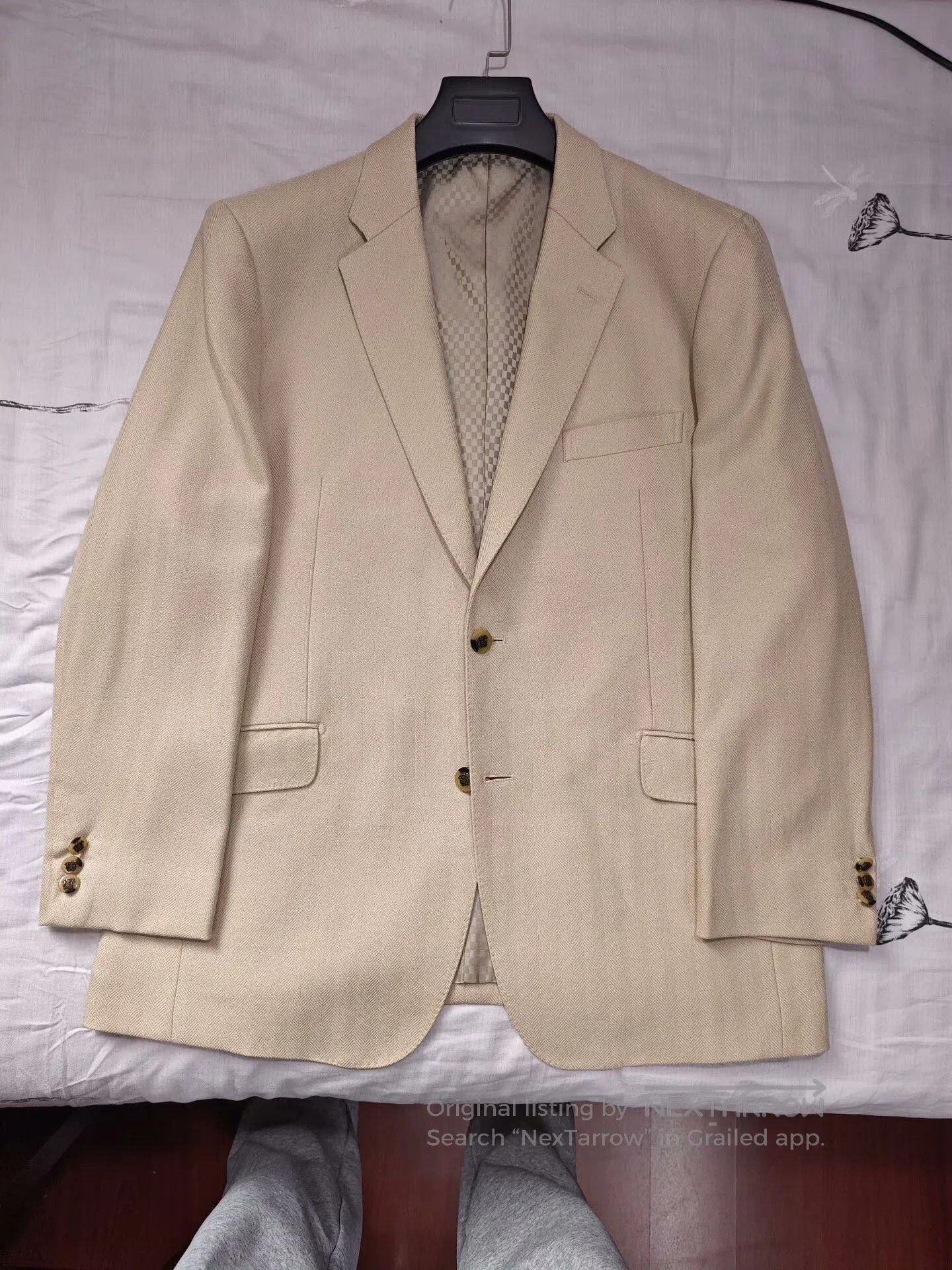 SCABAL Custom Beige Wool Blazer Suit. Size US L / EU 52-54 / 3 - 5 Thumbnail