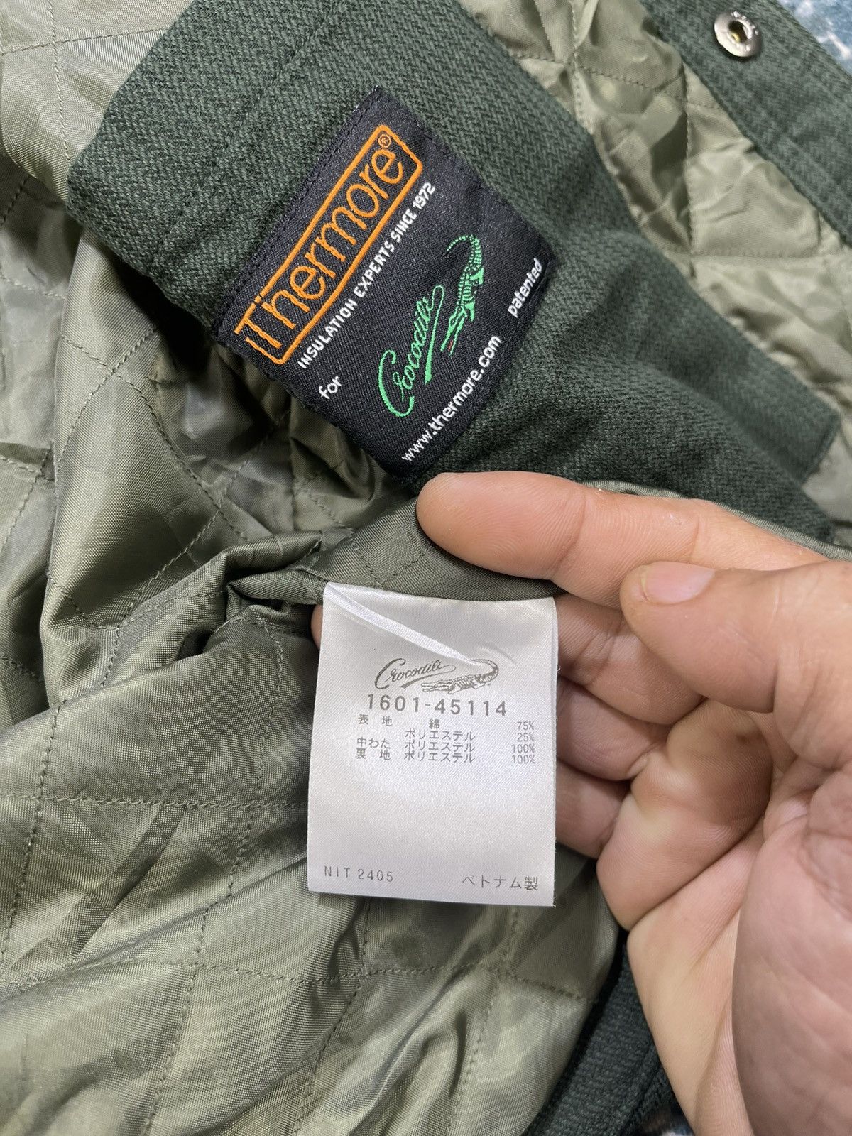 Japanese Brand Crocodile Thermore Insulation Button Down Shirt Jacket Size US M / EU 48-50 / 2 - 15 Thumbnail