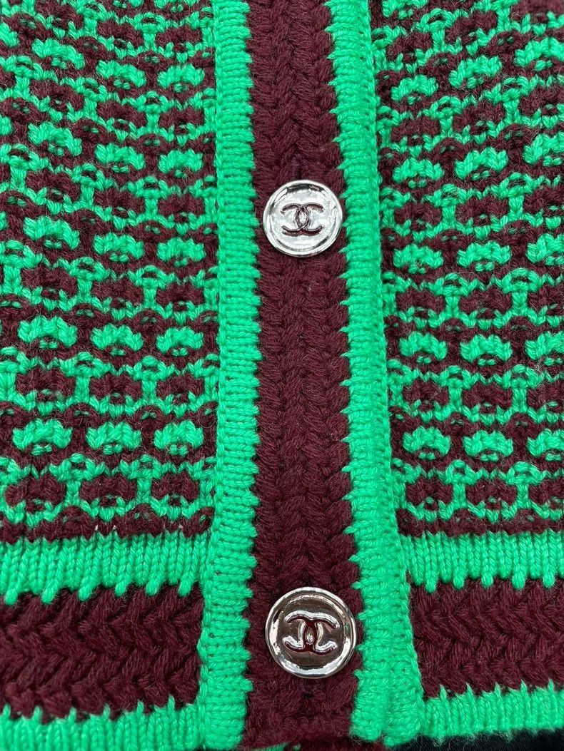 Chanel Chanel Knitted Cardigan with Colorful Details -2505 Size US S / EU 44-46 / 1 - 3 Thumbnail