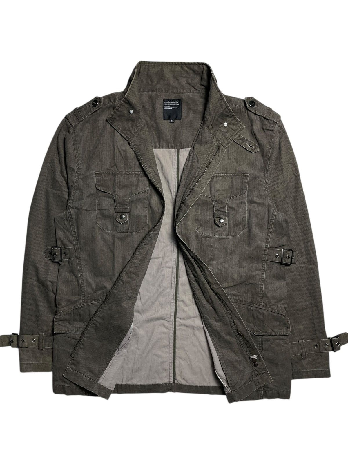 SLY 2000’s Splendid Satisfaction - Cyber Military Bondage Jacket Size US XL / EU 56 / 4 - 7 Thumbnail
