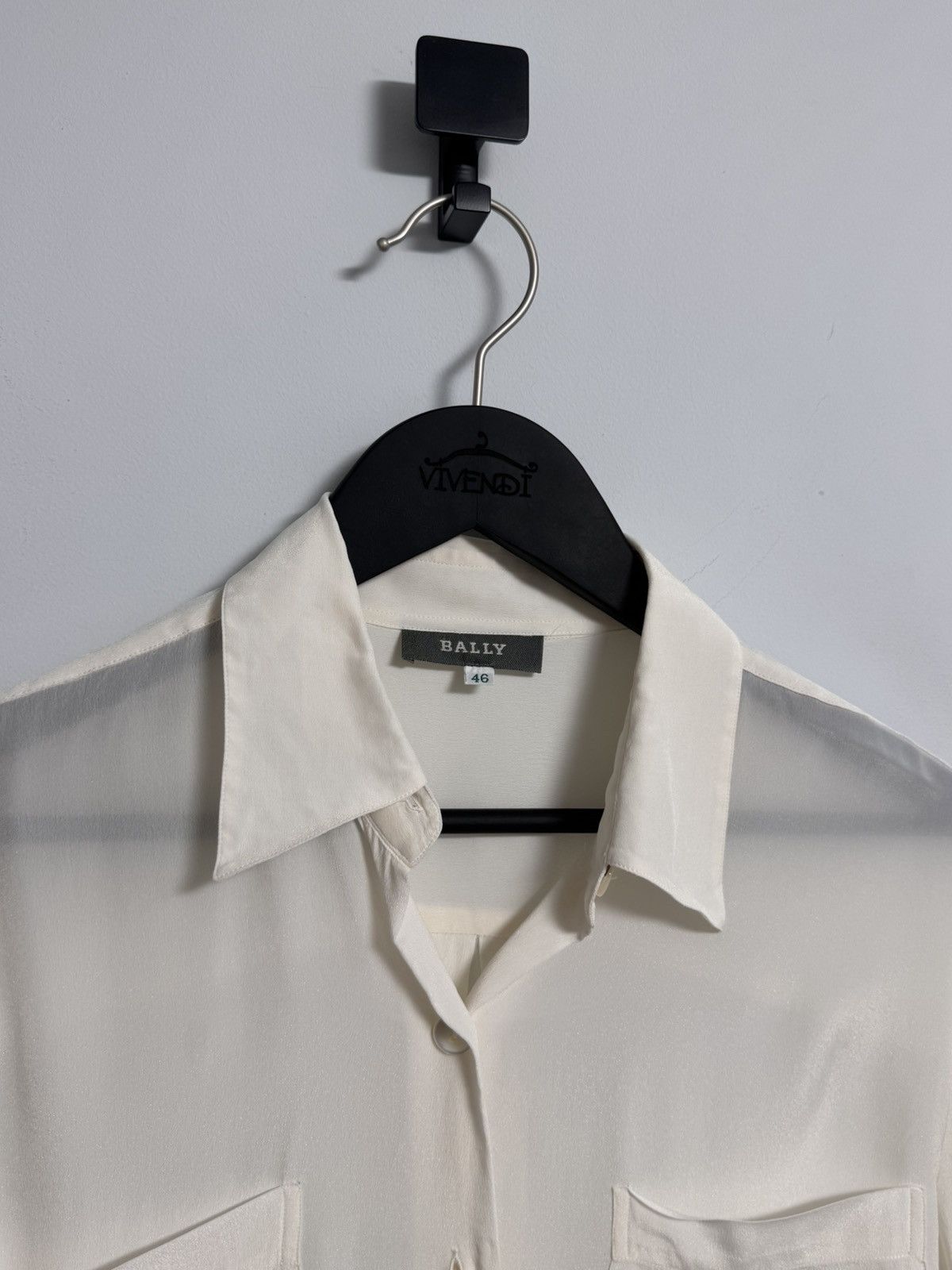 Bally × Vintage Bally Button Up Women’s silk Size XL / US 12-14 / IT 48-50 - 2 Thumbnail