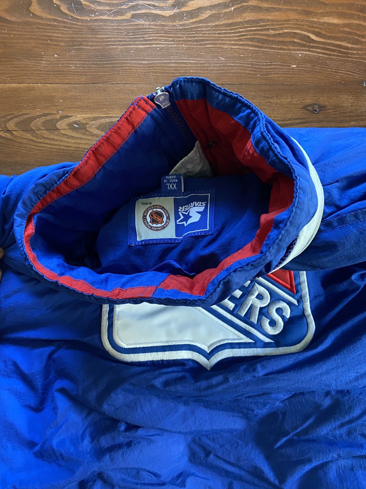Starter Vintage 90’s New York Rangers Starter Full Zip Jacket Size US XXL / EU 58 / 5 - 9 Thumbnail