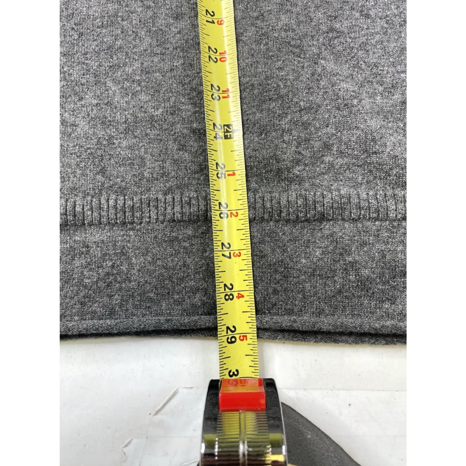 Vintage VINTAGE? No — State Cashmere Sweater Women L Gray 100% Cashmere V-Neck Knit Boxy Oversized Shirt? Size L / US 10 / IT 46 - 5 Thumbnail