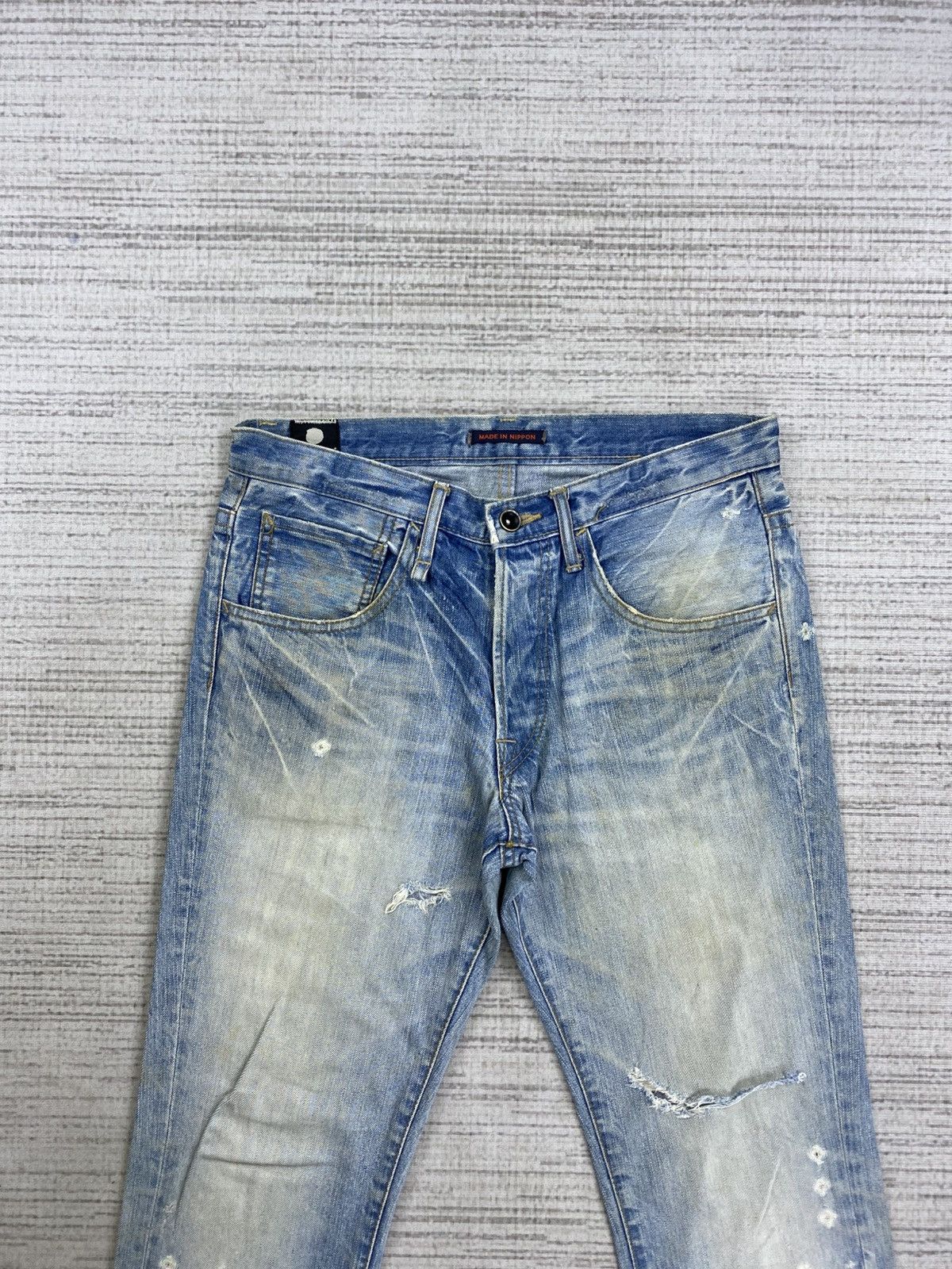 Hysteric Glamour Flare Vintage Blue Way Nippon Light Blue Washed Denim Pants Size US 30 / EU 46 - 5 Thumbnail