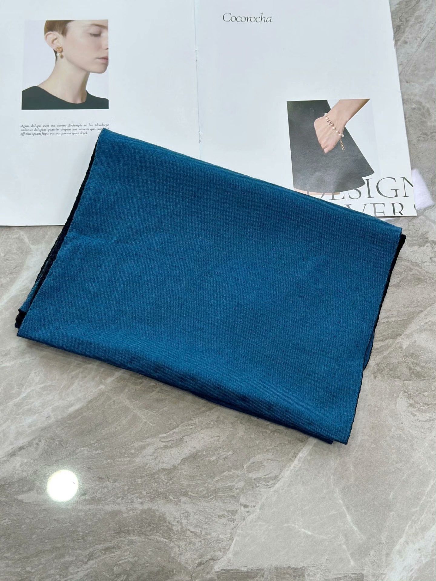 Fendi Fendi Blue Wool Casual Scarf Size ONE SIZE - 1 Thumbnail