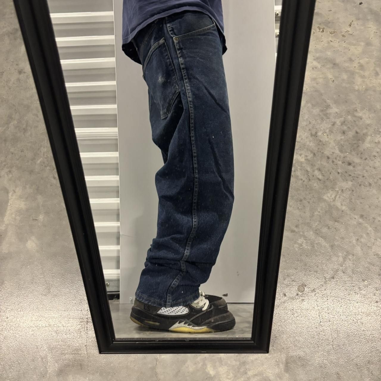 Japanese Brand × Vintage Crazy Vintage Y2K/2000s Grunge Dark Blue Wash Essential Denim Jeans! Size US 36 / EU 52 - 2 Thumbnail