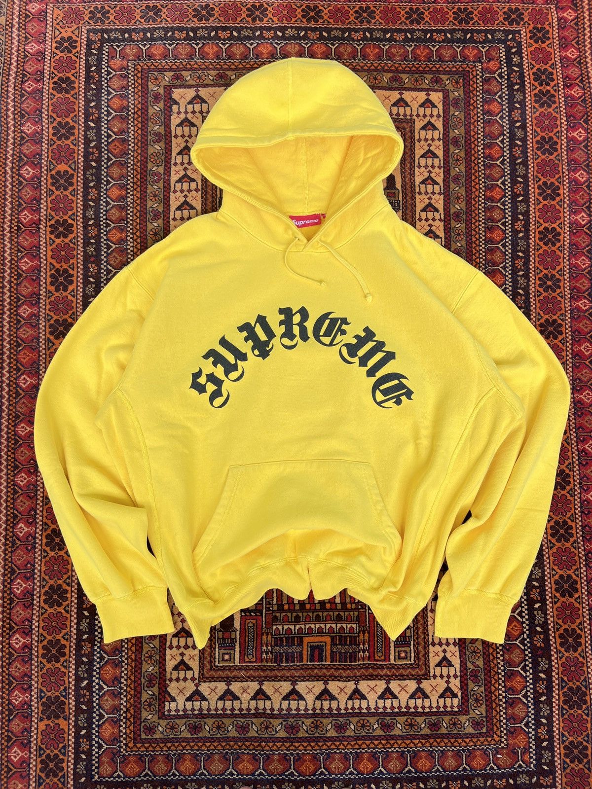Supreme Old English arc Hooded Sweatshirt L