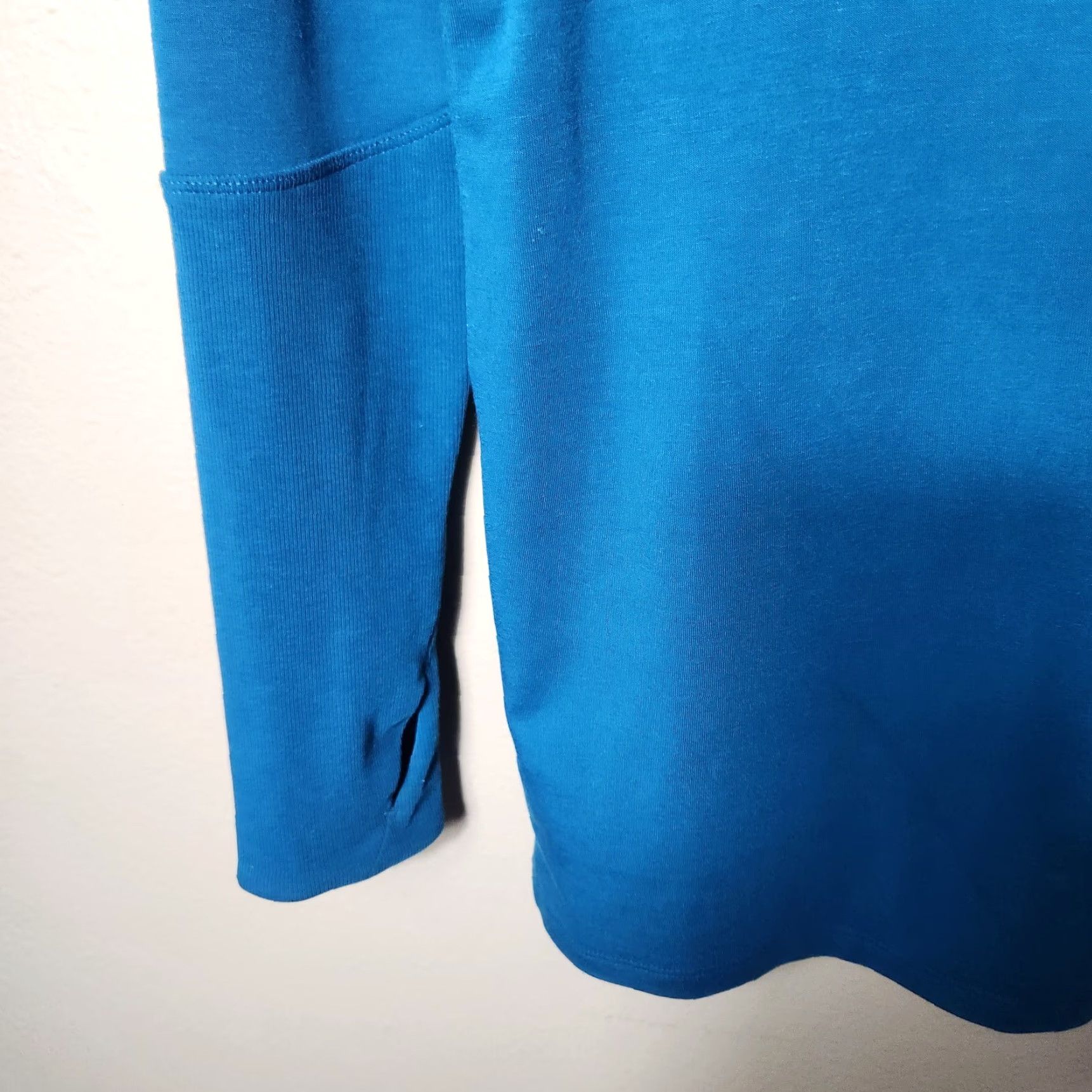 Athleta Athleta Hooded Tunic - Cowlneck, Teal Essence, S, Women, Activewear, Pullover, Long Sleeve, Thumbholes Size ONE SIZE - 4 Thumbnail