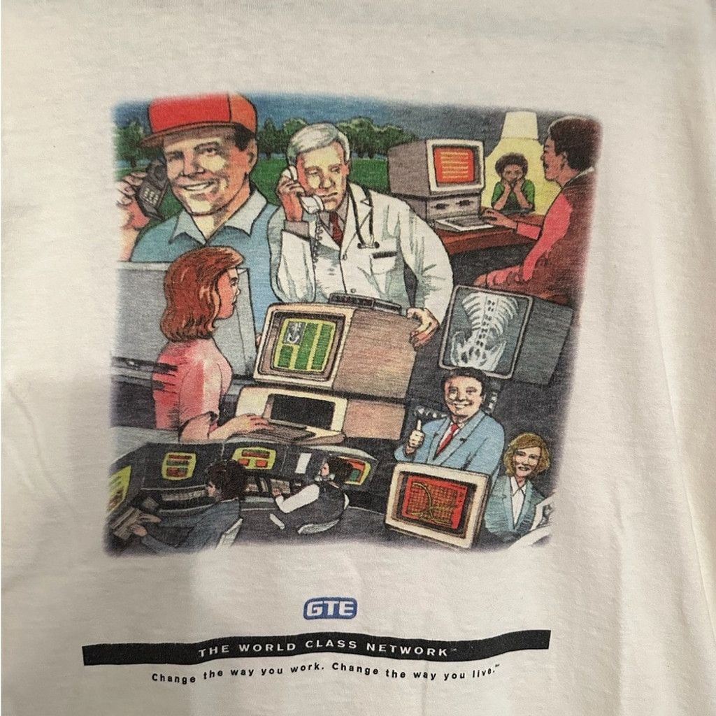 Vintage TWC Network Promo T-Shirt Oneita Power Tee Tech Nostalgia XL Size US XL / EU 56 / 4 - 8 Thumbnail