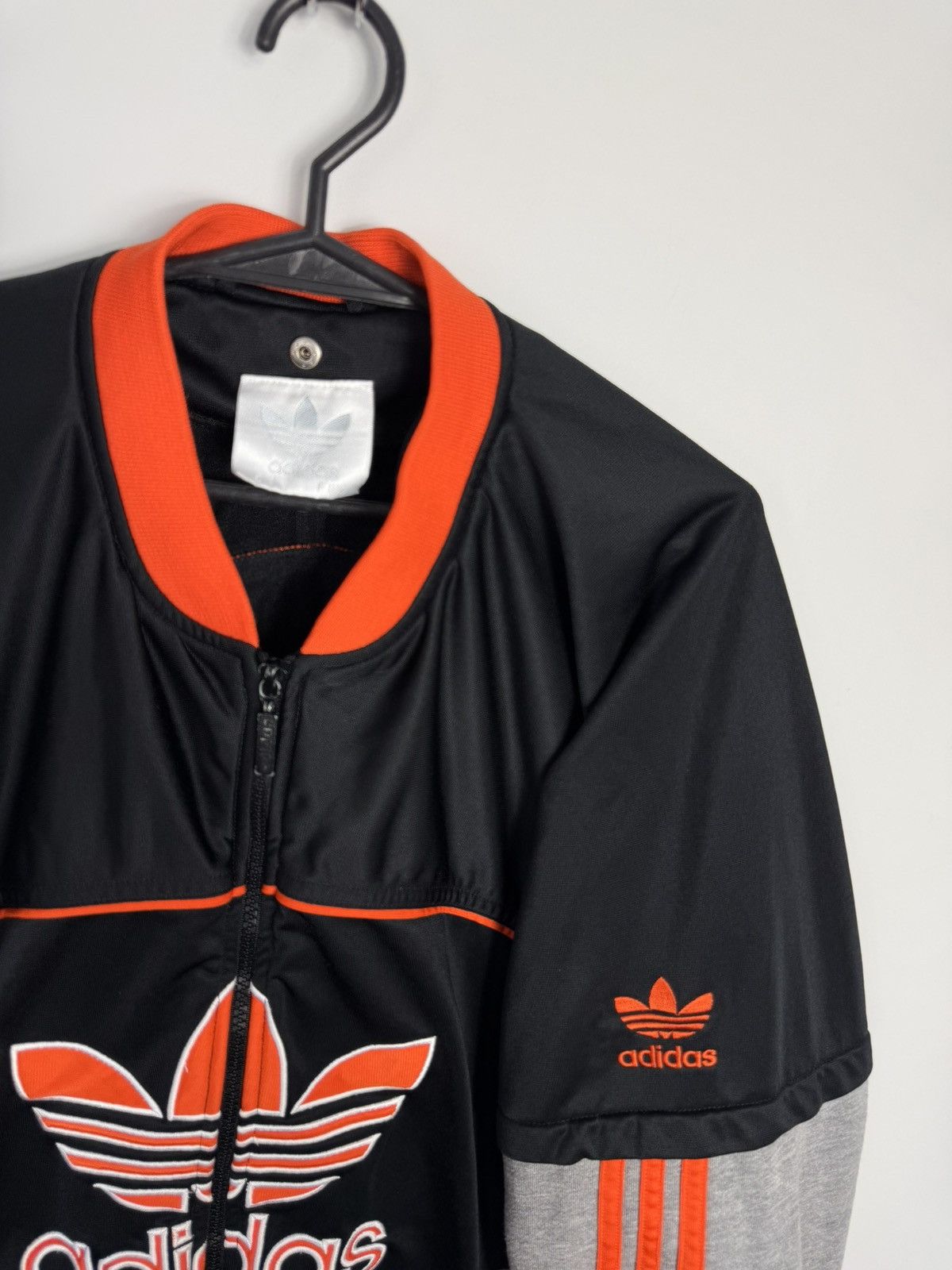 Adidas Adidas Vintage 90's Big Logo Zipped Rare Sweatshirt Size US L / EU 52-54 / 3 - 4 Thumbnail