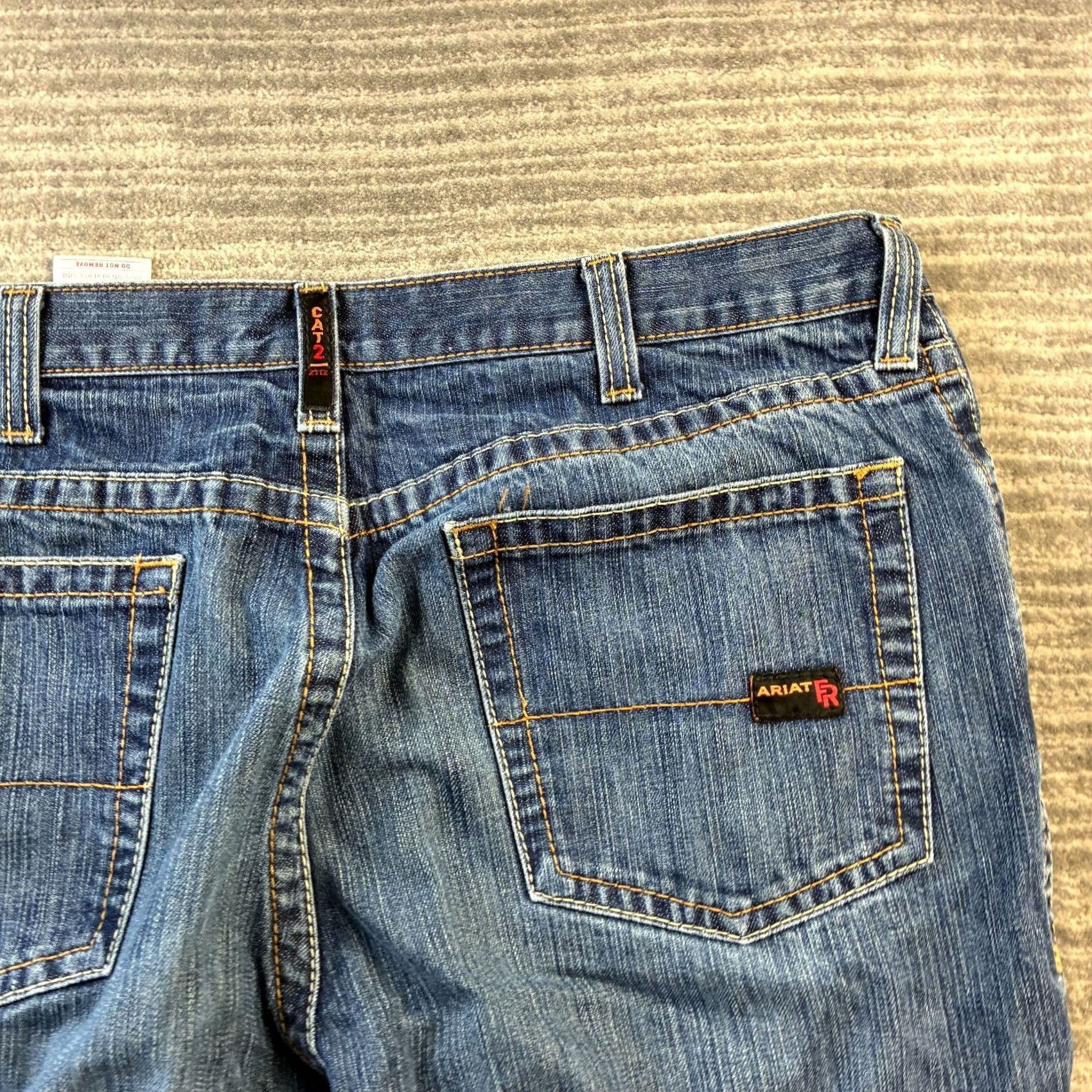 Ariat Ariat Jeans Mens 40x36 Blue Denim Bootcut Relaxed Straight 5-Pocket M4 FR Vintage: No/No N/A Size US 40 / EU 56 - 4 Thumbnail