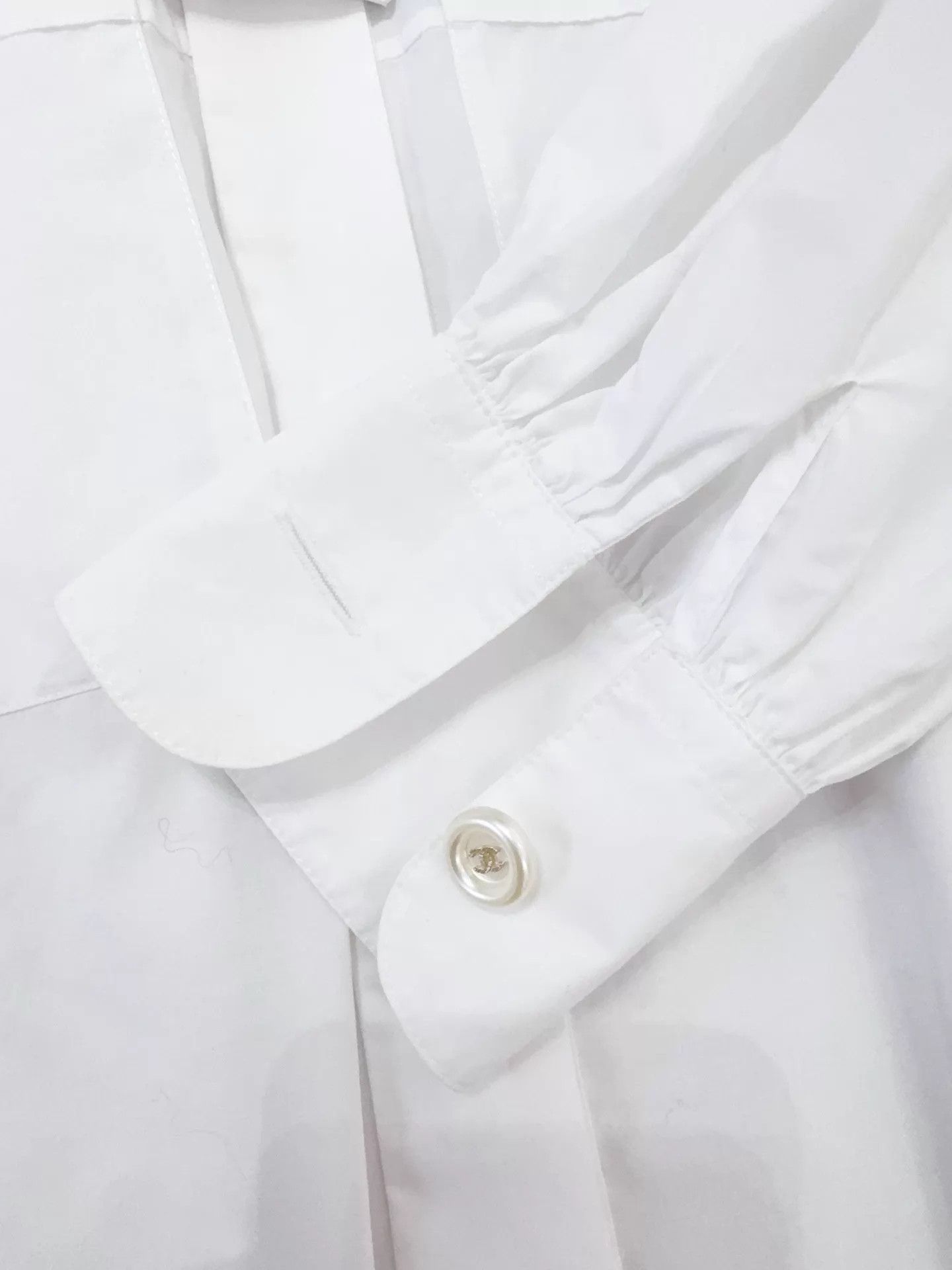Chanel Chanel Women's White Shirt 34 (New with Tags) Size XS / US 0-2 / IT 36-38 - 4 Thumbnail