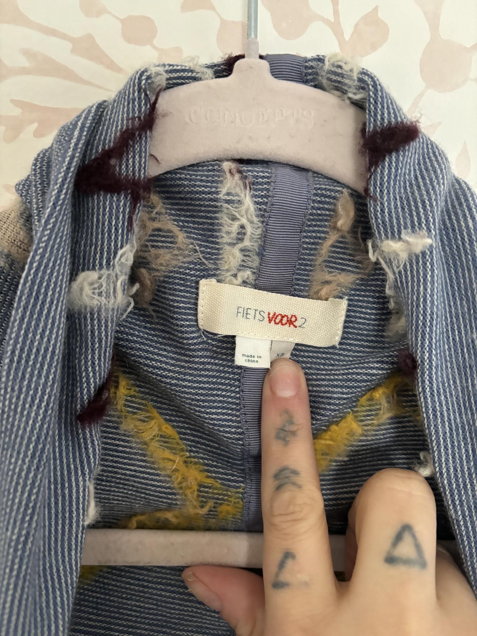 Designer EUC Anthropologie Geo Pattern Wool Cardigan - Fiets Voor 2 Size XS / US 0-2 / IT 36-38 - 2 Thumbnail