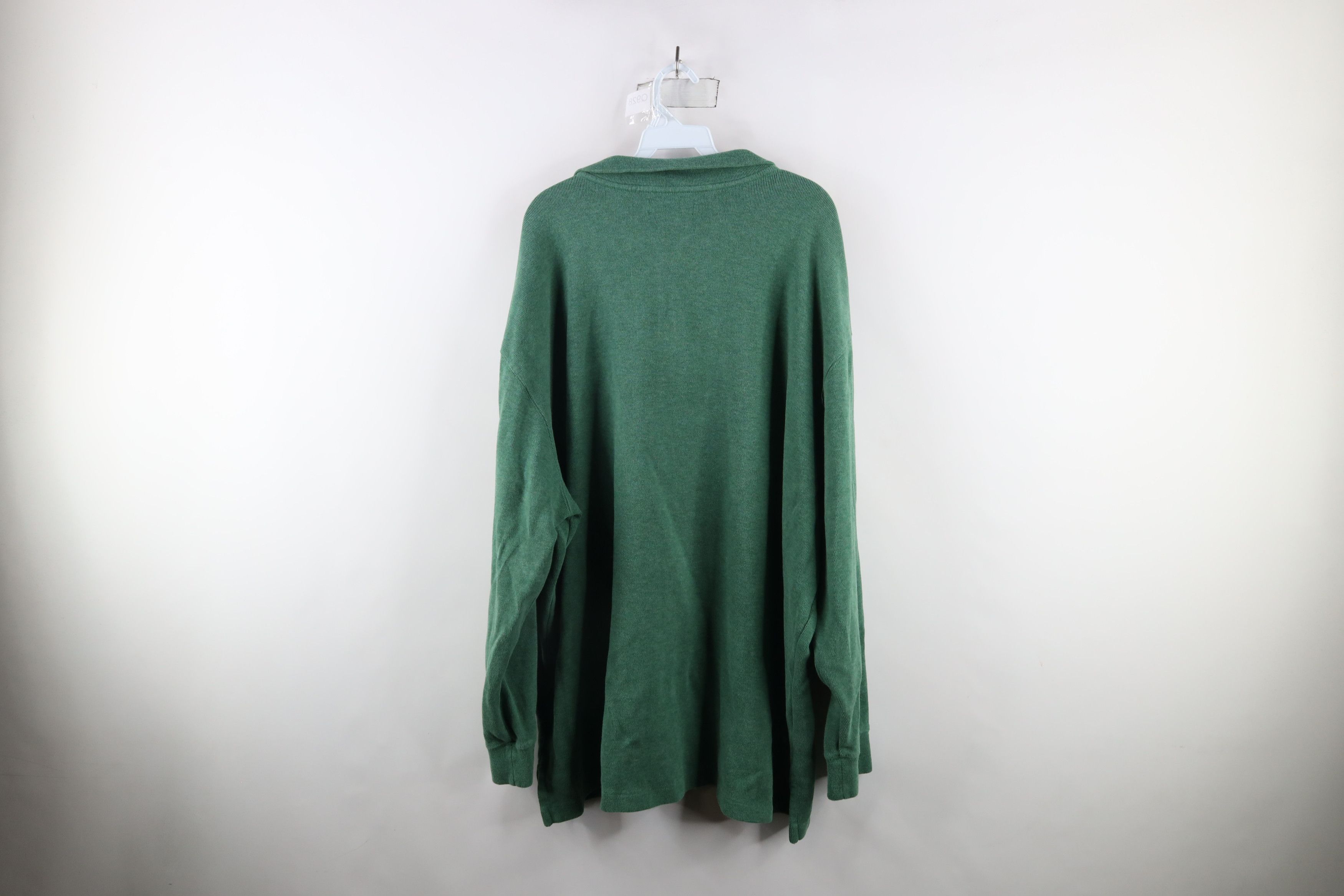 Ralph Lauren × Vintage Vintage 90s Ralph Lauren Half Zip Pullover Sweater Green Size US XXL / EU 58 / 5 - 8 Thumbnail