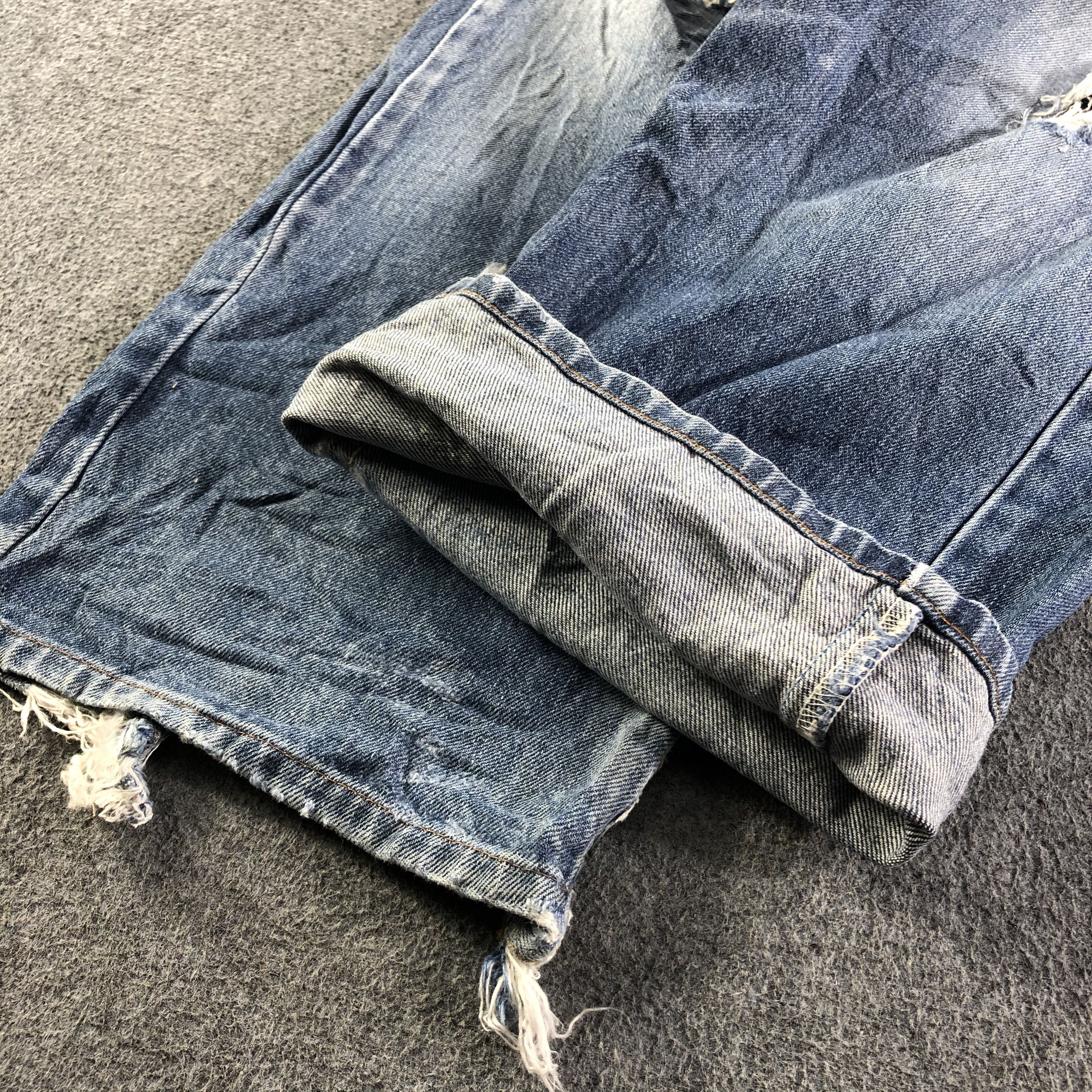 Levi's 90s Vintage Blue Wash Levis Jeans-J4044 Size US 37 - 7 Thumbnail