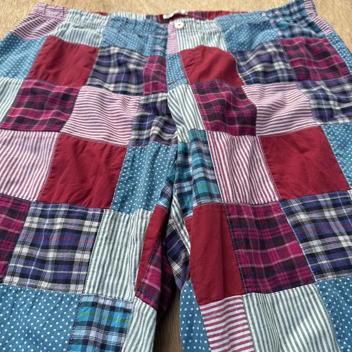 Aries VINTAGE JAPANESE AERIES DRAWSTRING WAIST PATCHWORK PANTS Size US 34 / EU 50 - 3 Thumbnail