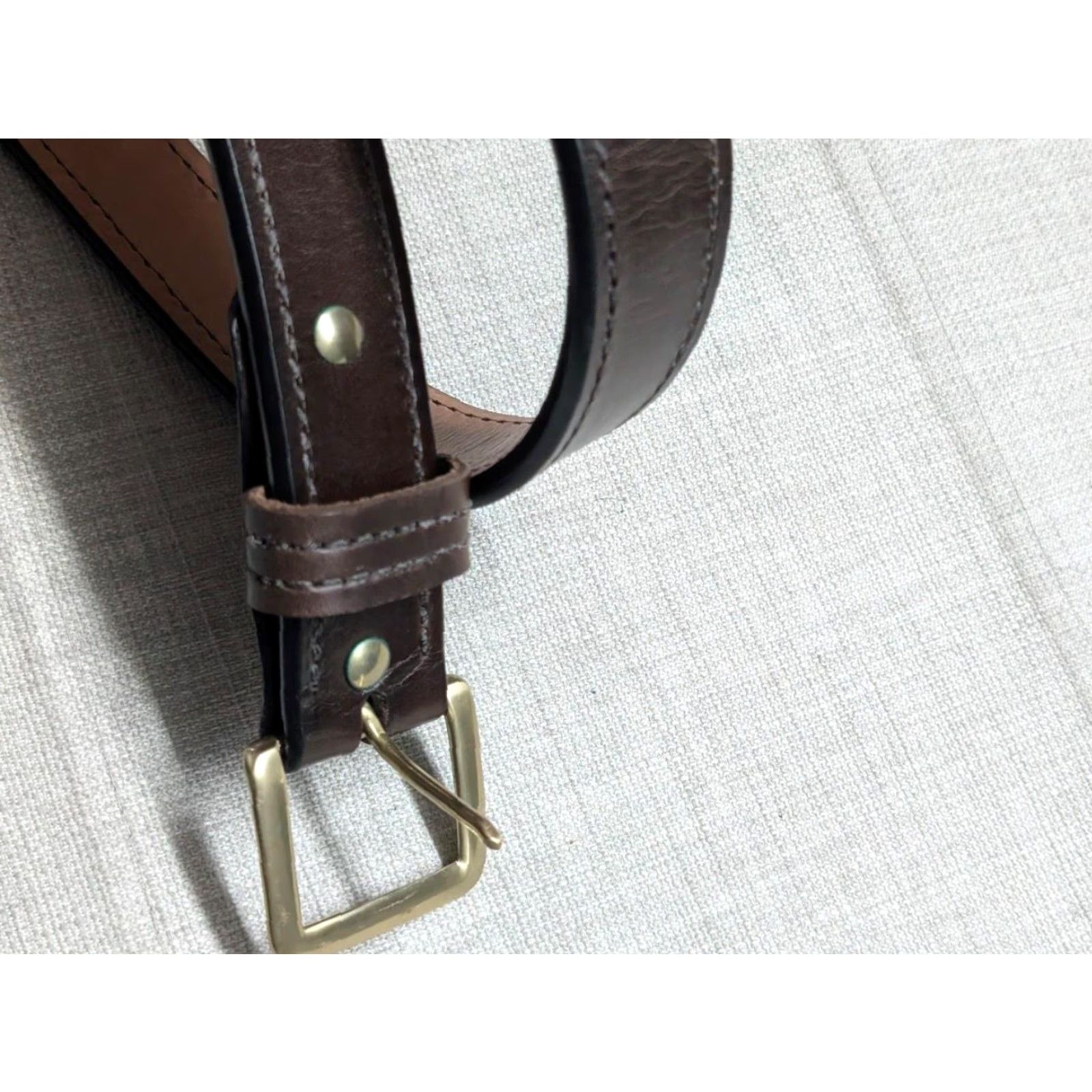 Vintage VINTAGE Beretta Belt 34 USA Made Cowhide Leather Western Buckle Brown 1-1/2" Belt Size 34 - 3 Thumbnail