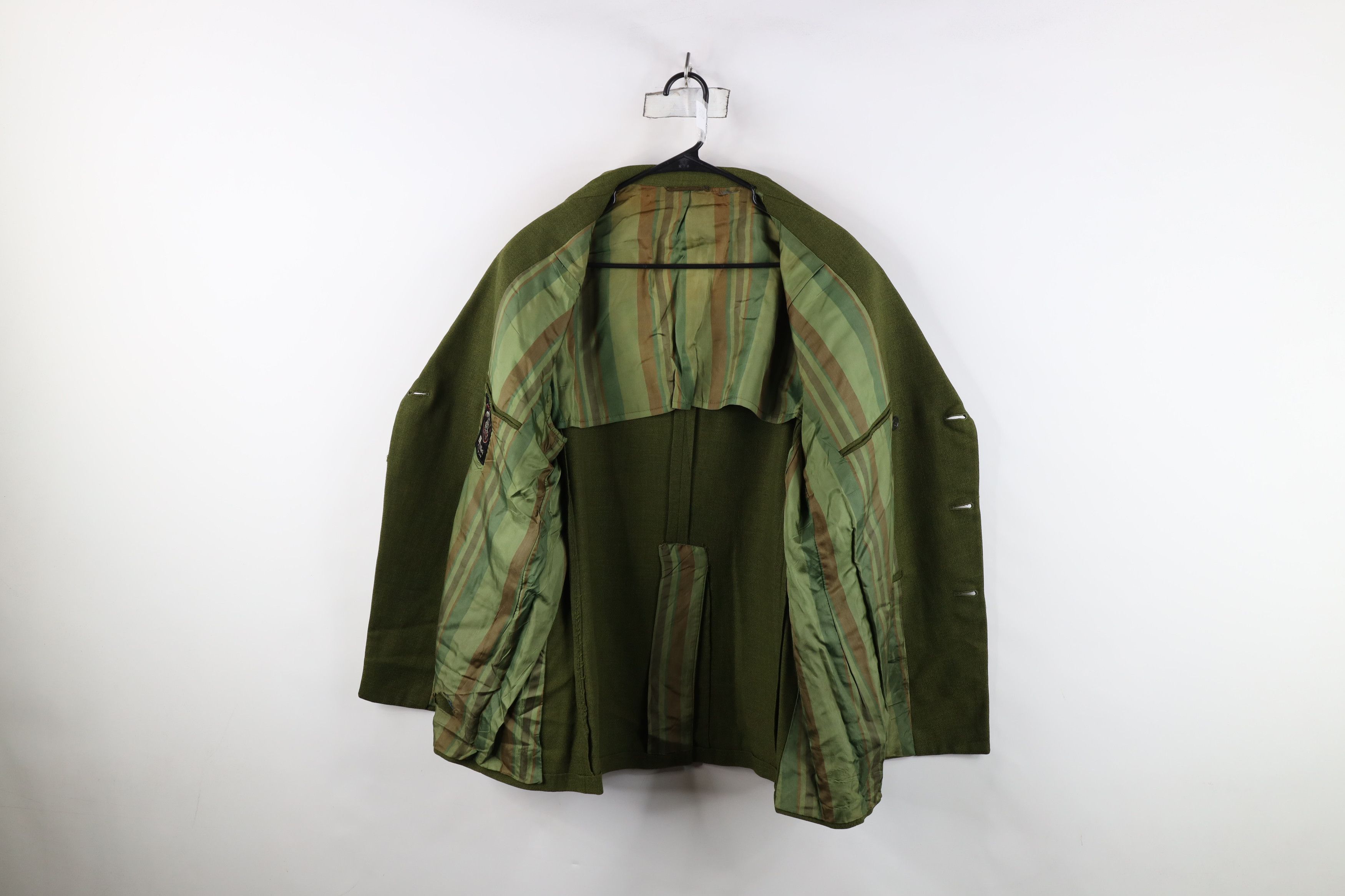 Vintage Vintage 50s 60s Macys Breasted Blazer Suit Jacket Green USA Size US XXL / EU 58 / 5 - 9 Thumbnail