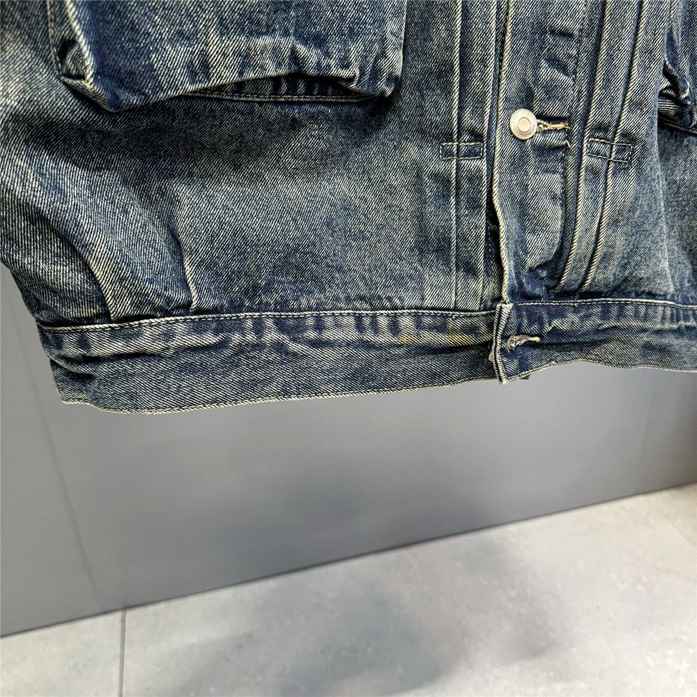 Vintage Streetwear Denim Jacket Loose Distressed Size US M / EU 48-50 / 2 - 7 Thumbnail