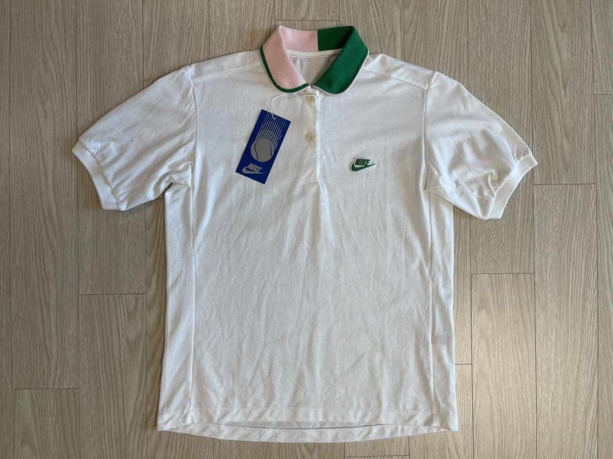 Nike Nike Blue Tag Japan Edition 80’s Vintage Polo Pique T-shirt Size S / US 4 / IT 40 - 1 Thumbnail