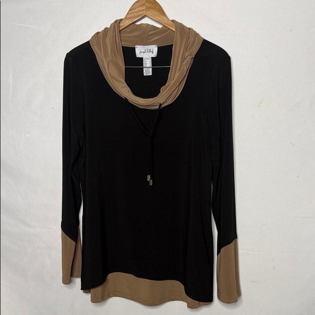 Joseph Ribkoff Joseph Ribkoff chic two tone cowl neck drawstring blouse 12 Size XL / US 12-14 / IT 48-50 - 3 Thumbnail