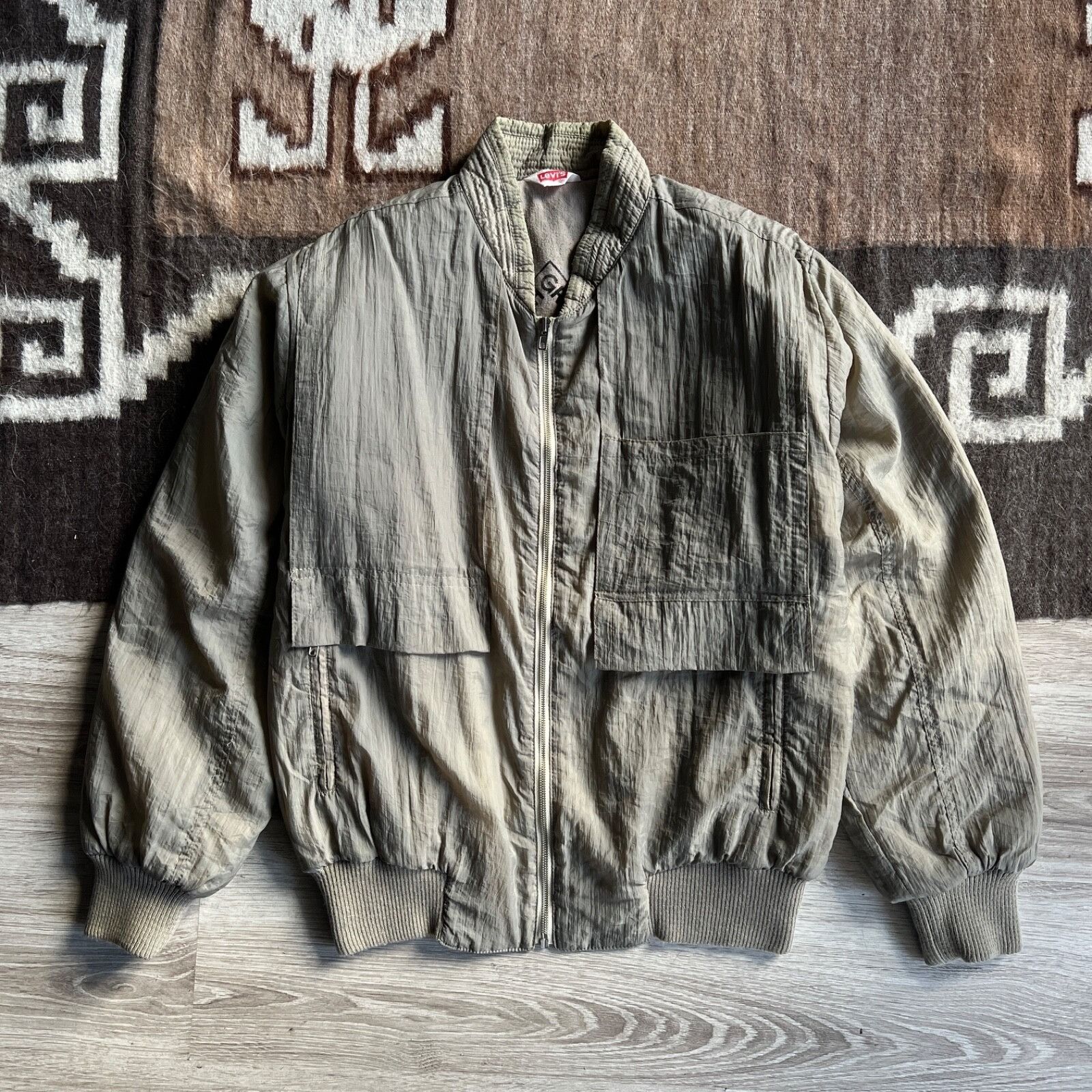 Levi's Levi's Vintage Crinkle Nylon Bomber Jacket 8628AC Size US M / EU 48-50 / 2 - 4 Thumbnail