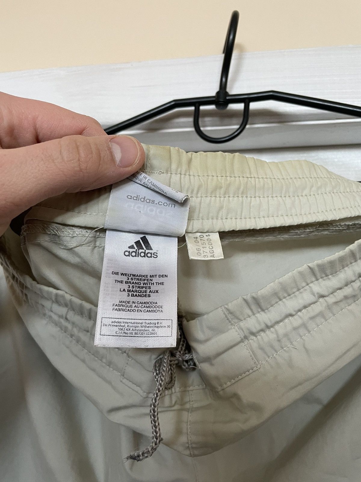 Adidas × Vintage Y2K Vintage adidas Track Pants beige desert joggers parashut Size US 36 / EU 52 - 4 Thumbnail