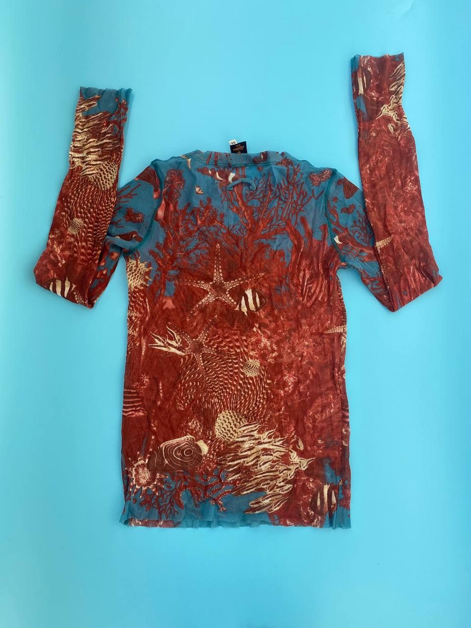 image of Jean Paul Gaultier Micro Mesh Shells Top, Women's (Size Medium)