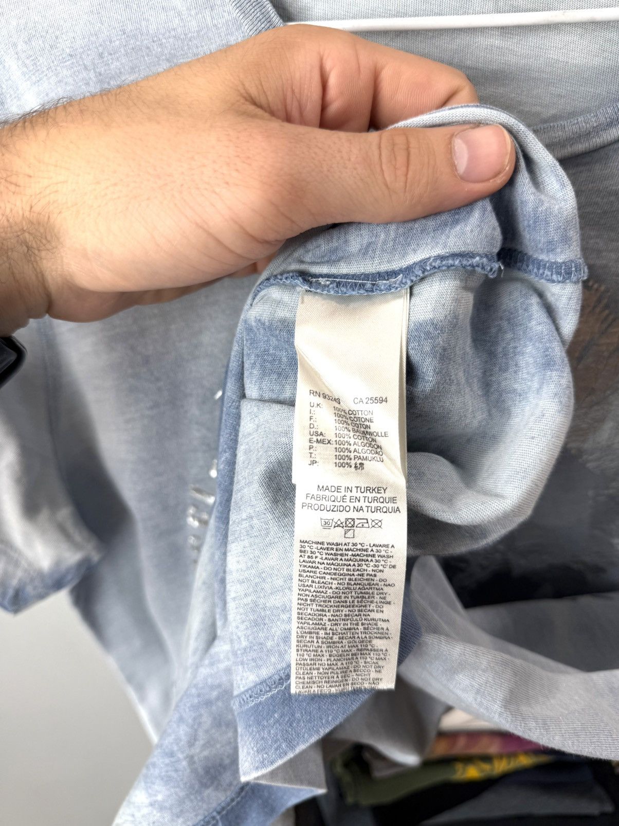 Diesel Diesel Silver Logo Gradient Fabric Faded T Shirt Size US M / EU 48-50 / 2 - 4 Thumbnail