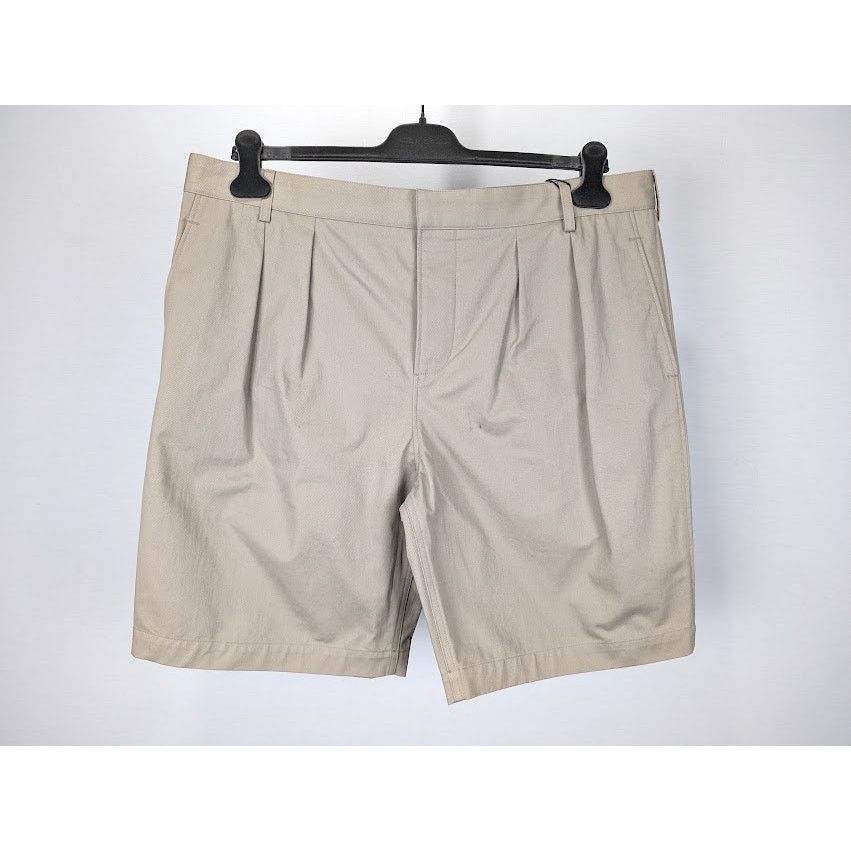Saint Laurent Paris o1rshd1 Pleated Chino Bermuda Shorts Cotton Serge in Beige Size US 40 / EU 56 - 1 Thumbnail