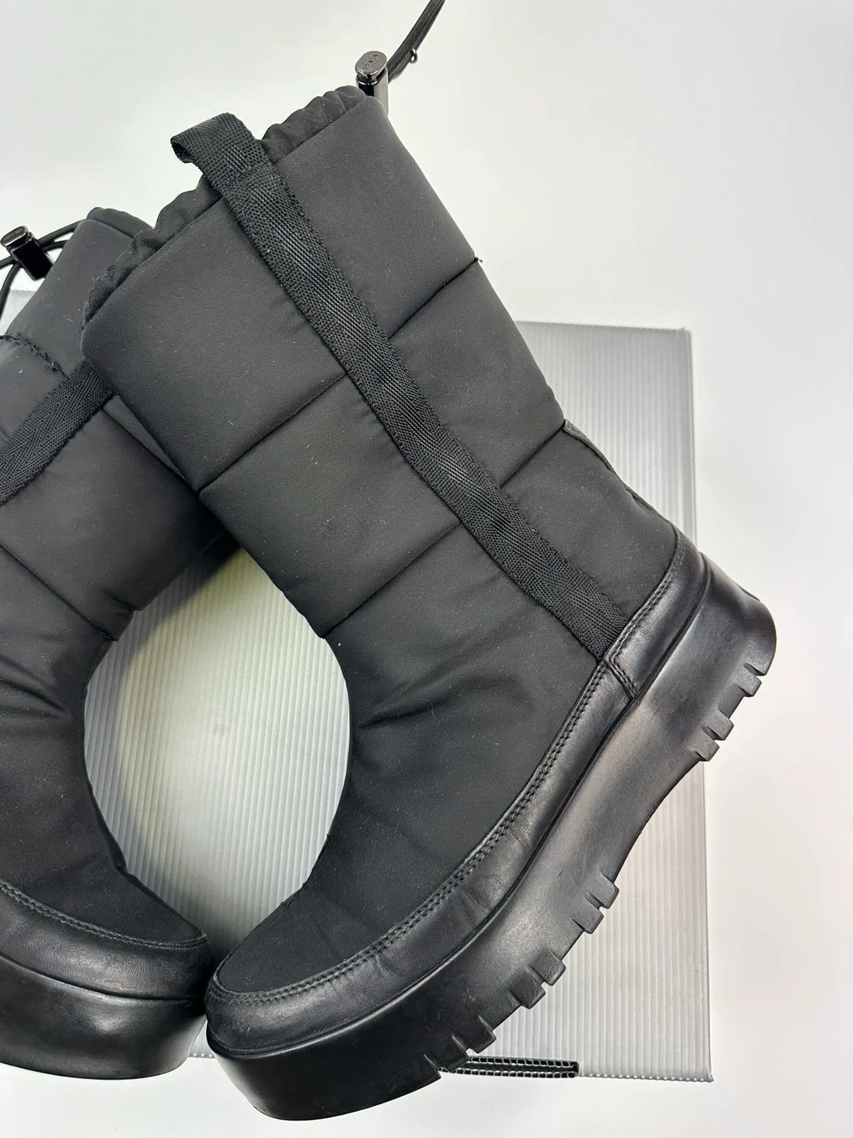 Prada Prada Sport FW1999 Black Moon Boots Ski Snow Chunky Sole Size US 8 / IT 38 - 7 Thumbnail