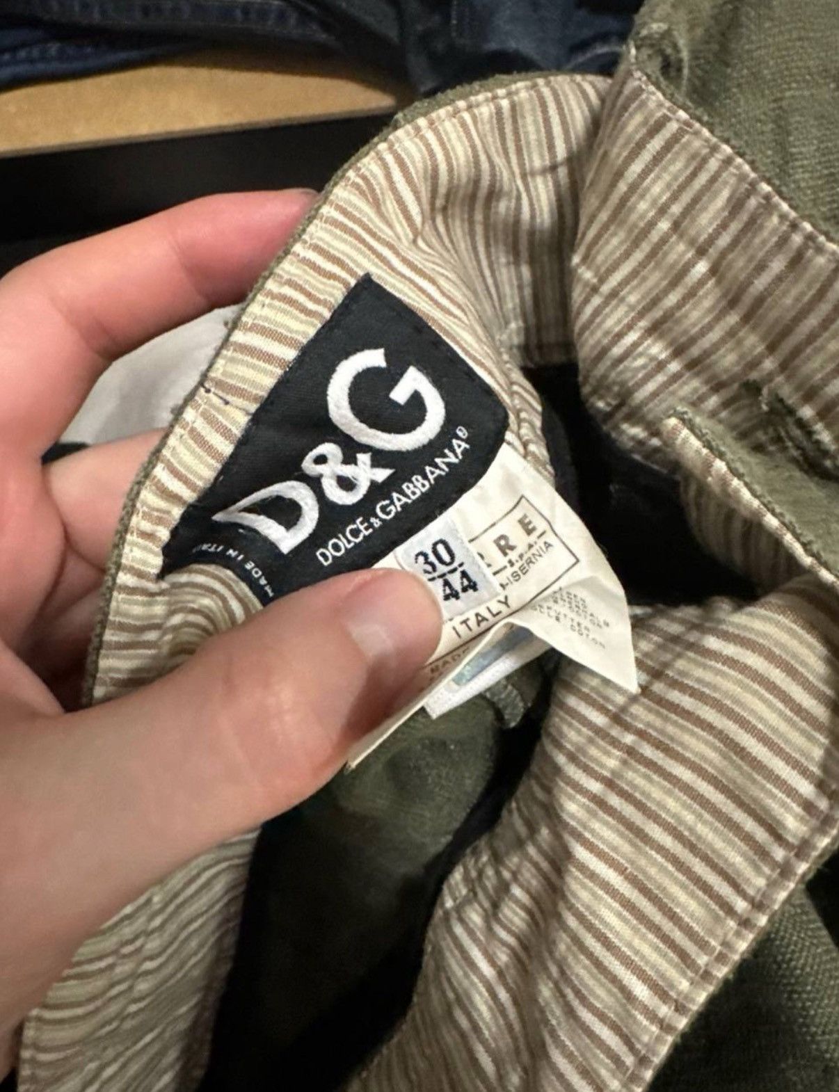 Dolce & Gabbana Vintage 2000s Dolce & Gabbana Olive Pants Size 30 Size 30" / US 8 / IT 44 - 12 Thumbnail