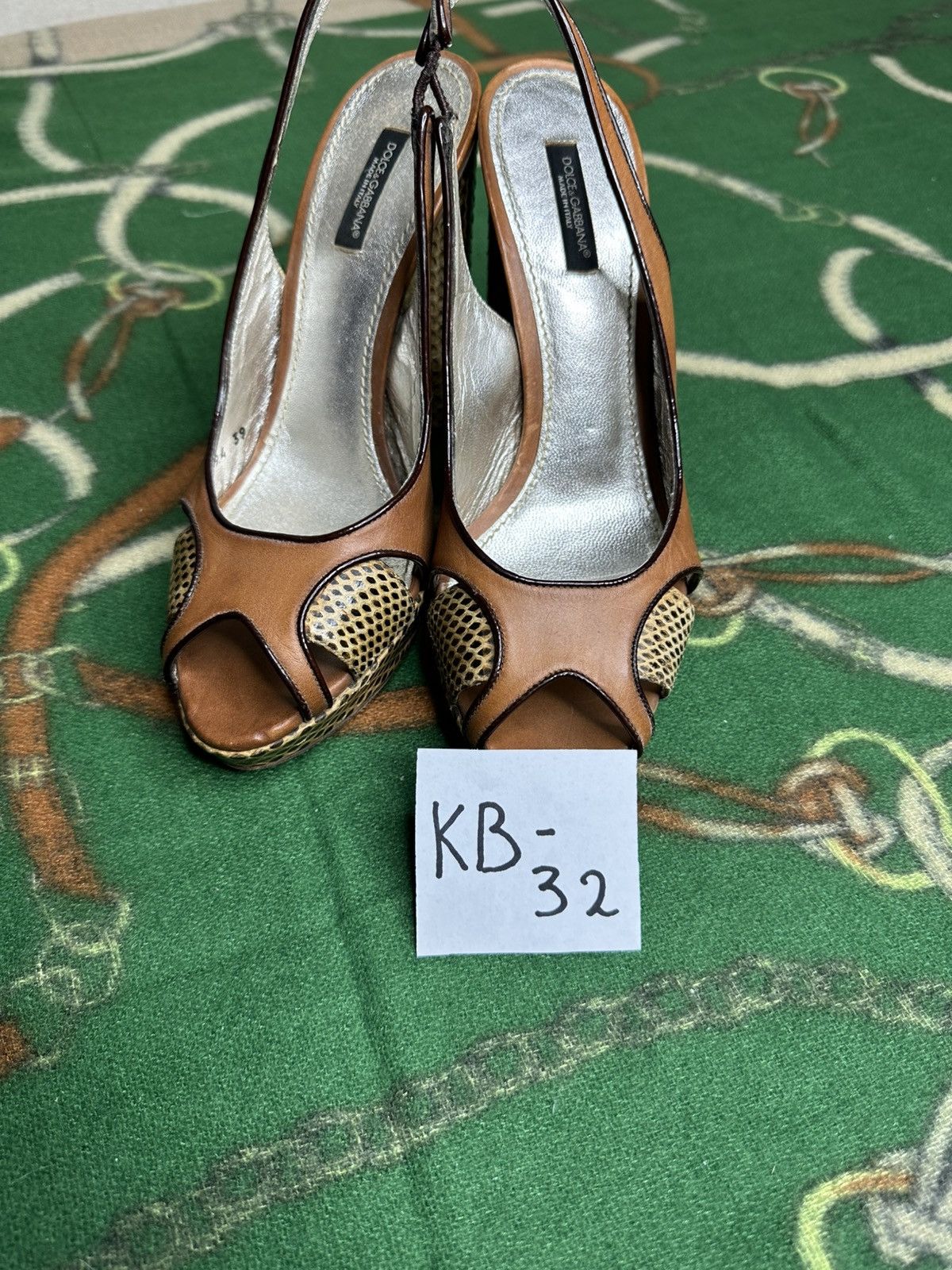 Dolce & Gabbana Dolce & Gabbana Vintage Snakeskin Leather Platform Size 39 Size US 8 / IT 38 - 12 Thumbnail