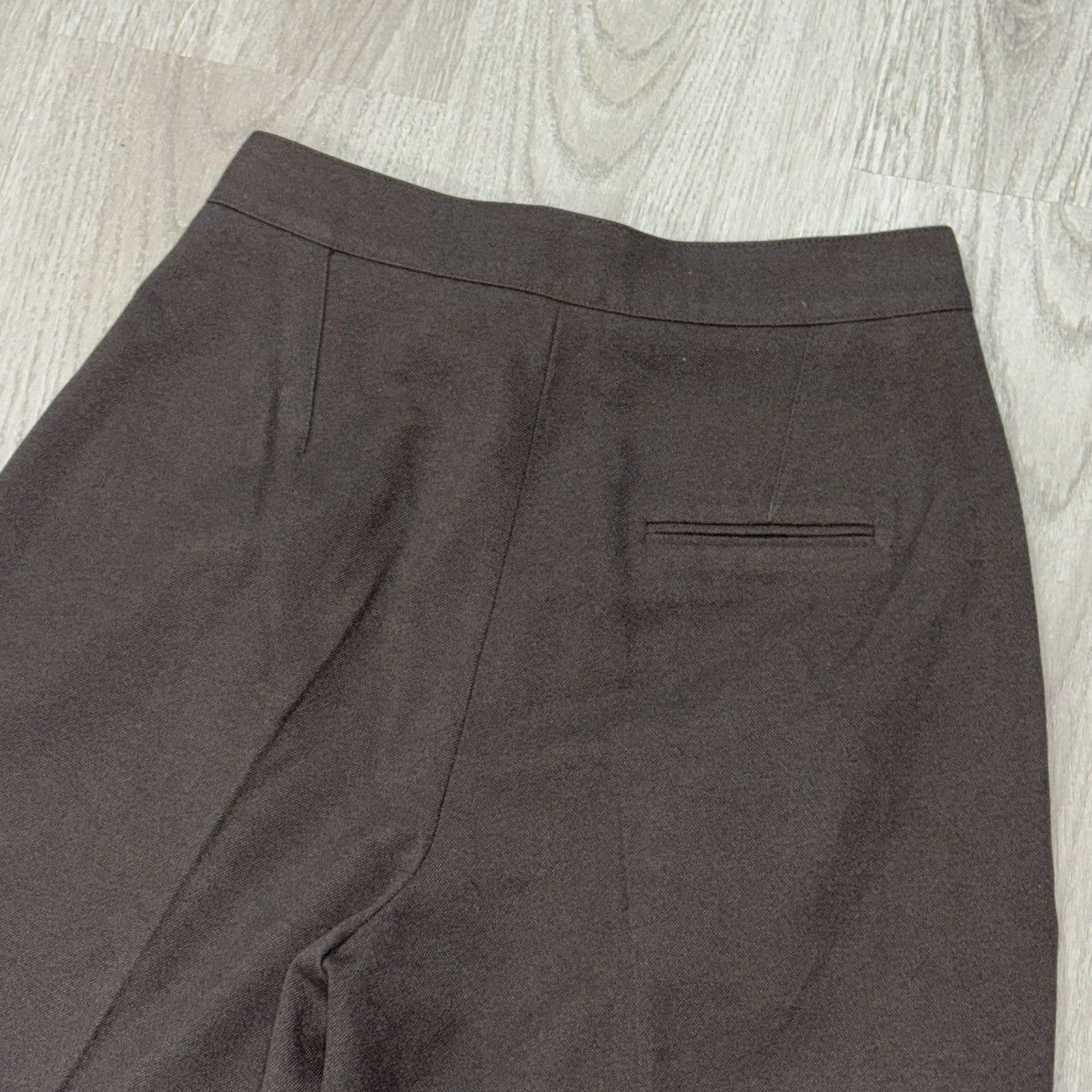 Other Womens Brown High Waisted Pleated Trousers Straight Leg Size 26" / US 2 / IT 38 - 2 Thumbnail
