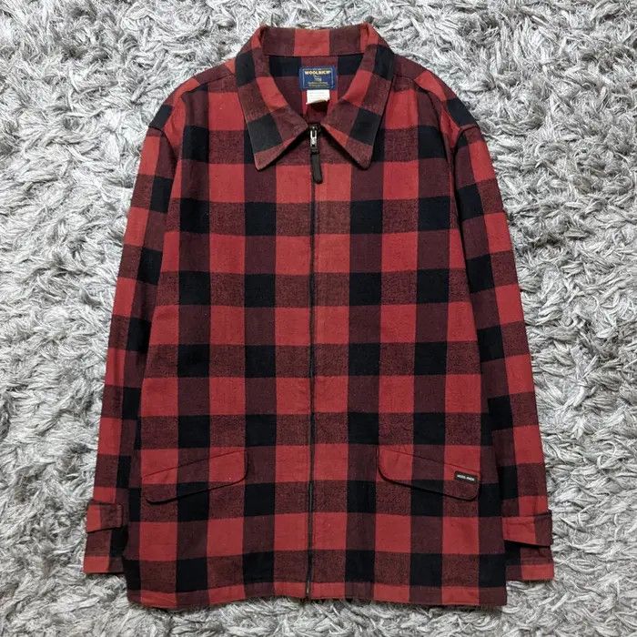 Woolrich Woolen Mills Vintage Woolrich Woolen Mills Checkered Wool Flannel Jacket Size US L / EU 52-54 / 3 - 1 Thumbnail