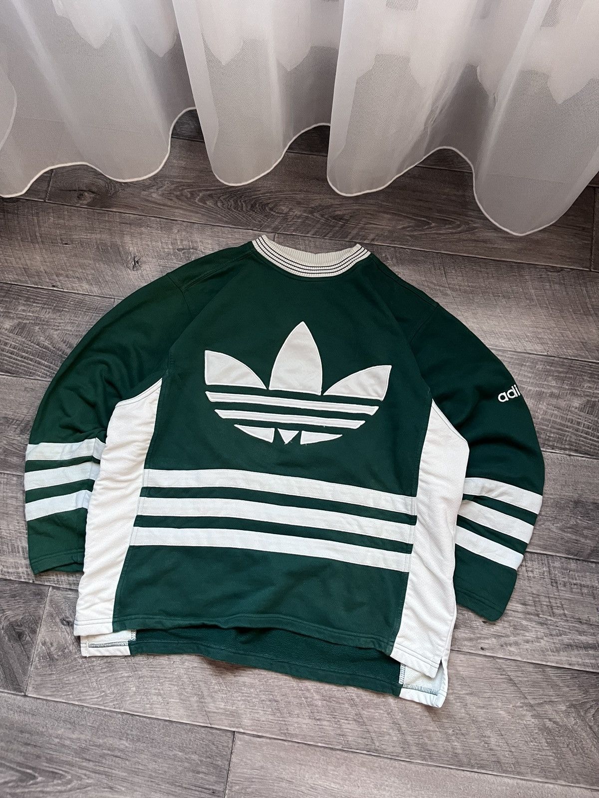 Vintage Adidas Trefoil Sweatshirt Big Logo Crewneck