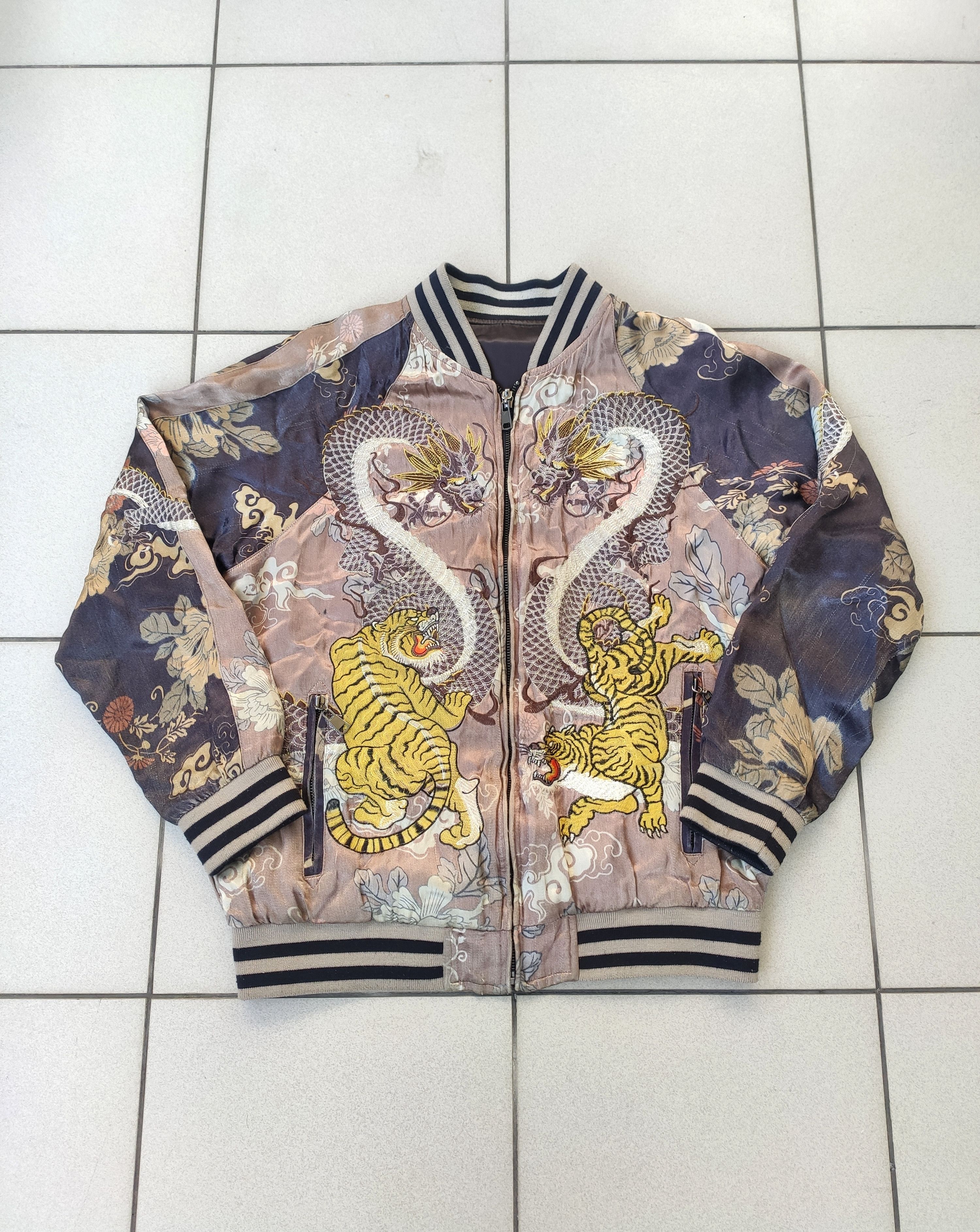 Zara Rare Zara bomber men jacket abstract retro silk Size US S / EU 44-46 / 1 - 1 Thumbnail
