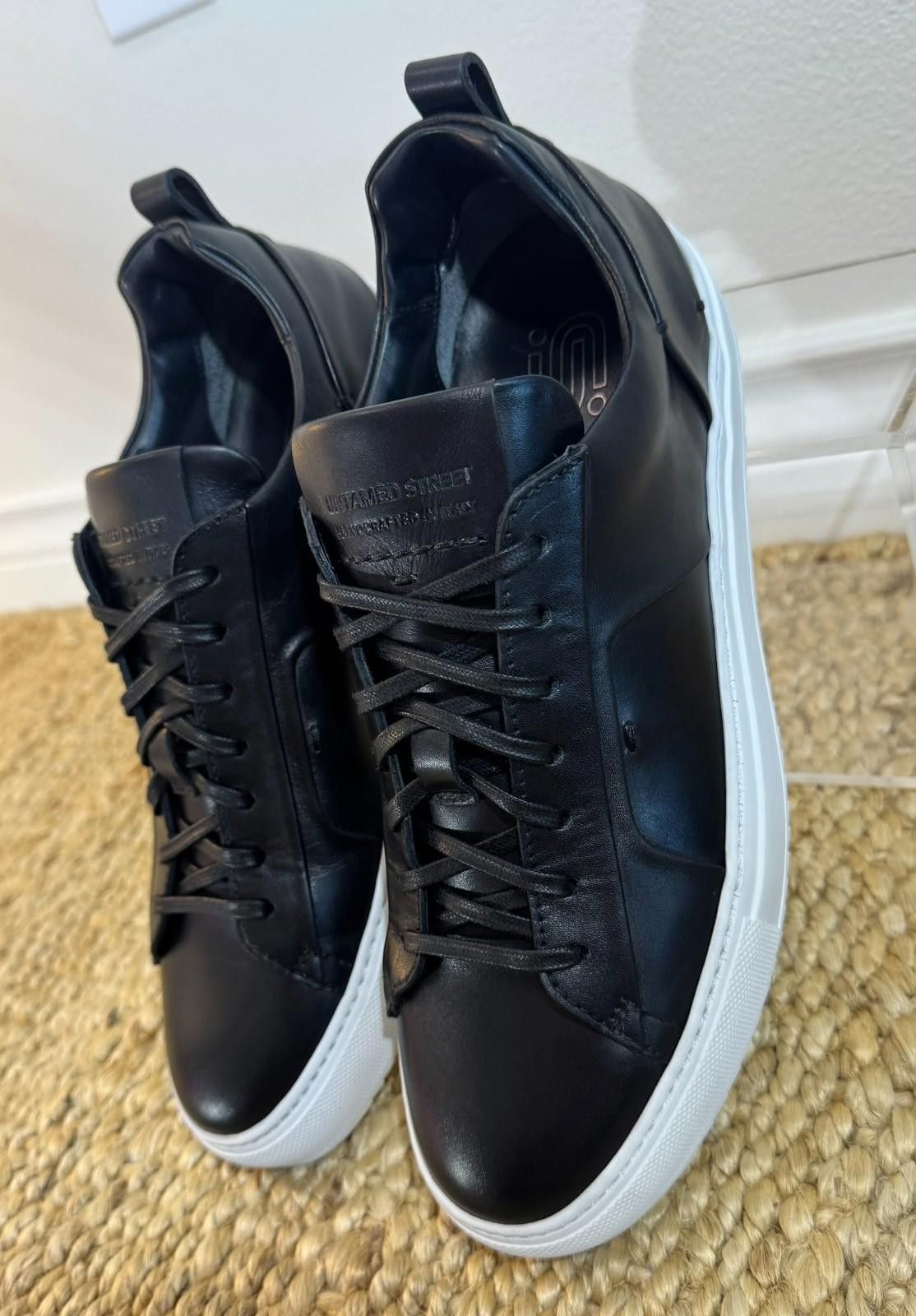 Other Italy Untamed Street Size 40 Skye Black Leather Shoes Mens 7 Size US 7 / EU 40 - 4 Thumbnail