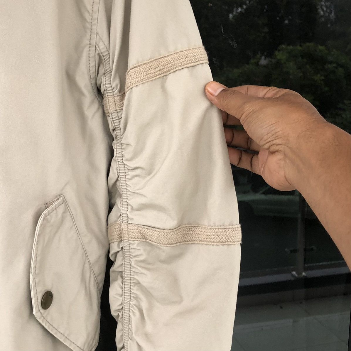 Japanese Brand Divided by H&M Bomber Cargo Men's Jacket Utility Rouched Size US M / EU 48-50 / 2 - 10 Thumbnail