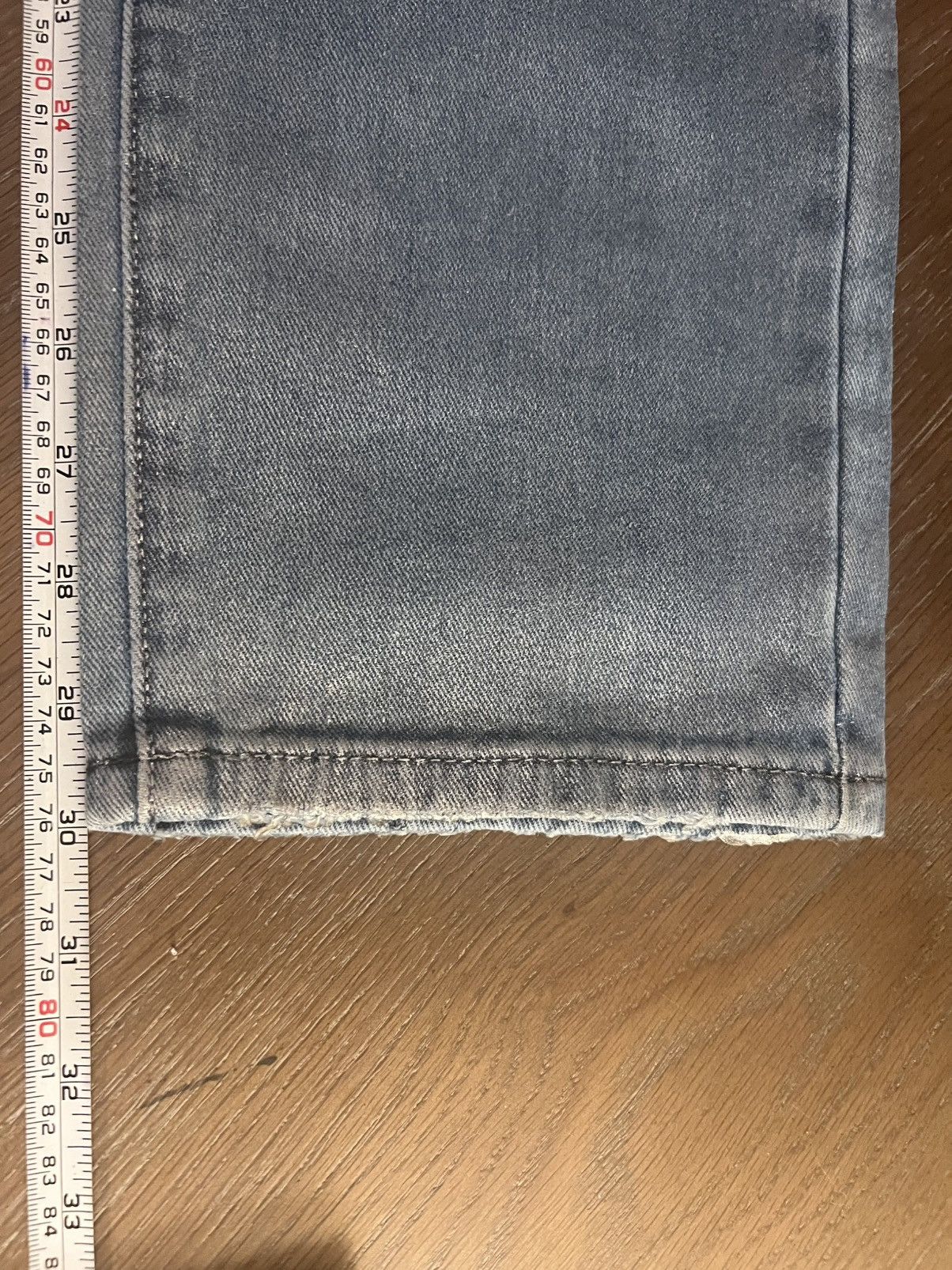 One Teaspoon Awesome Baggies High Waist Straight Leg Metal Blue Size 26" / US 2 / IT 38 - 7 Thumbnail
